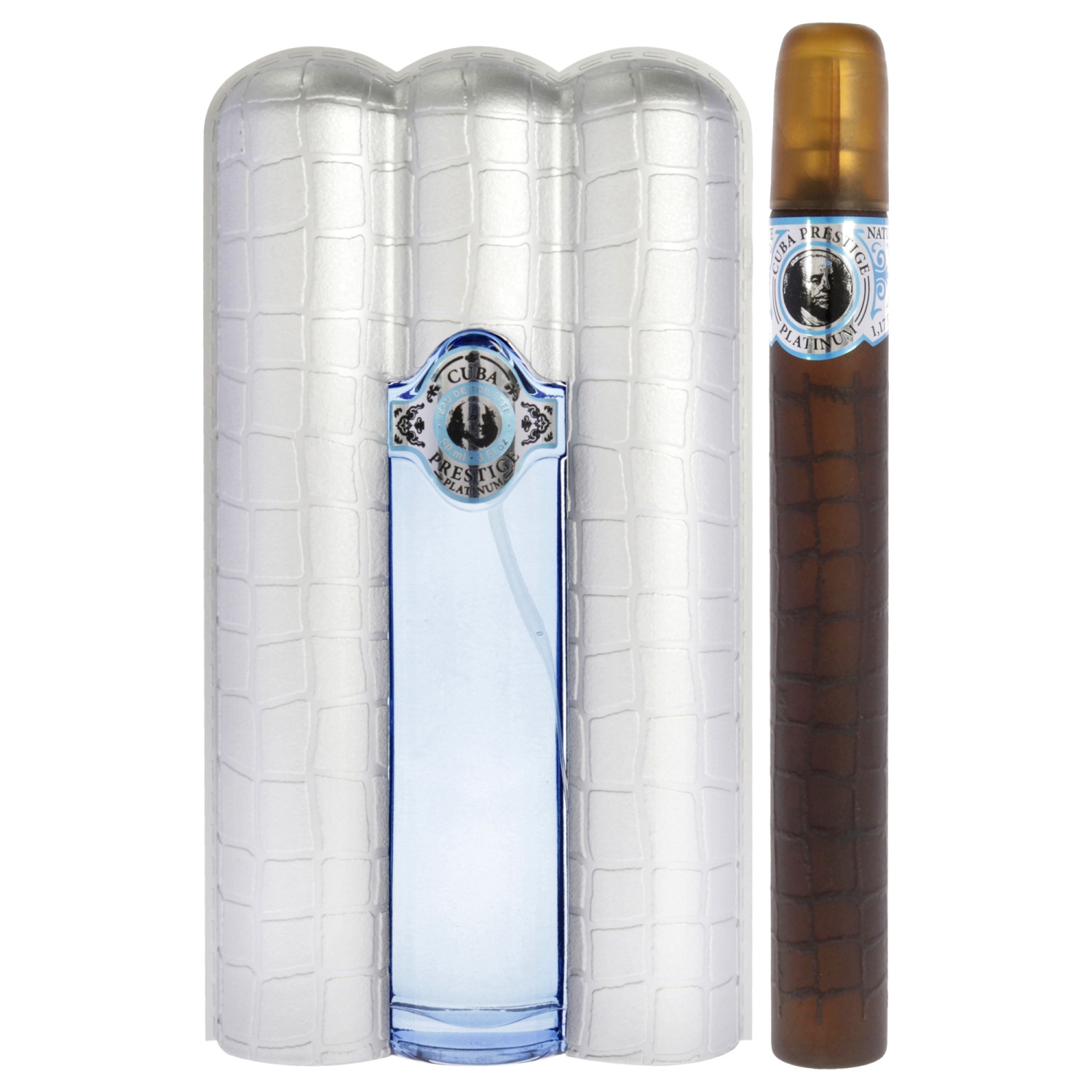 CUBA PRESTIGE PLATINUM by Cuba EDT SPRAY 3 OZ & EDT SPRAY 1.17 OZ