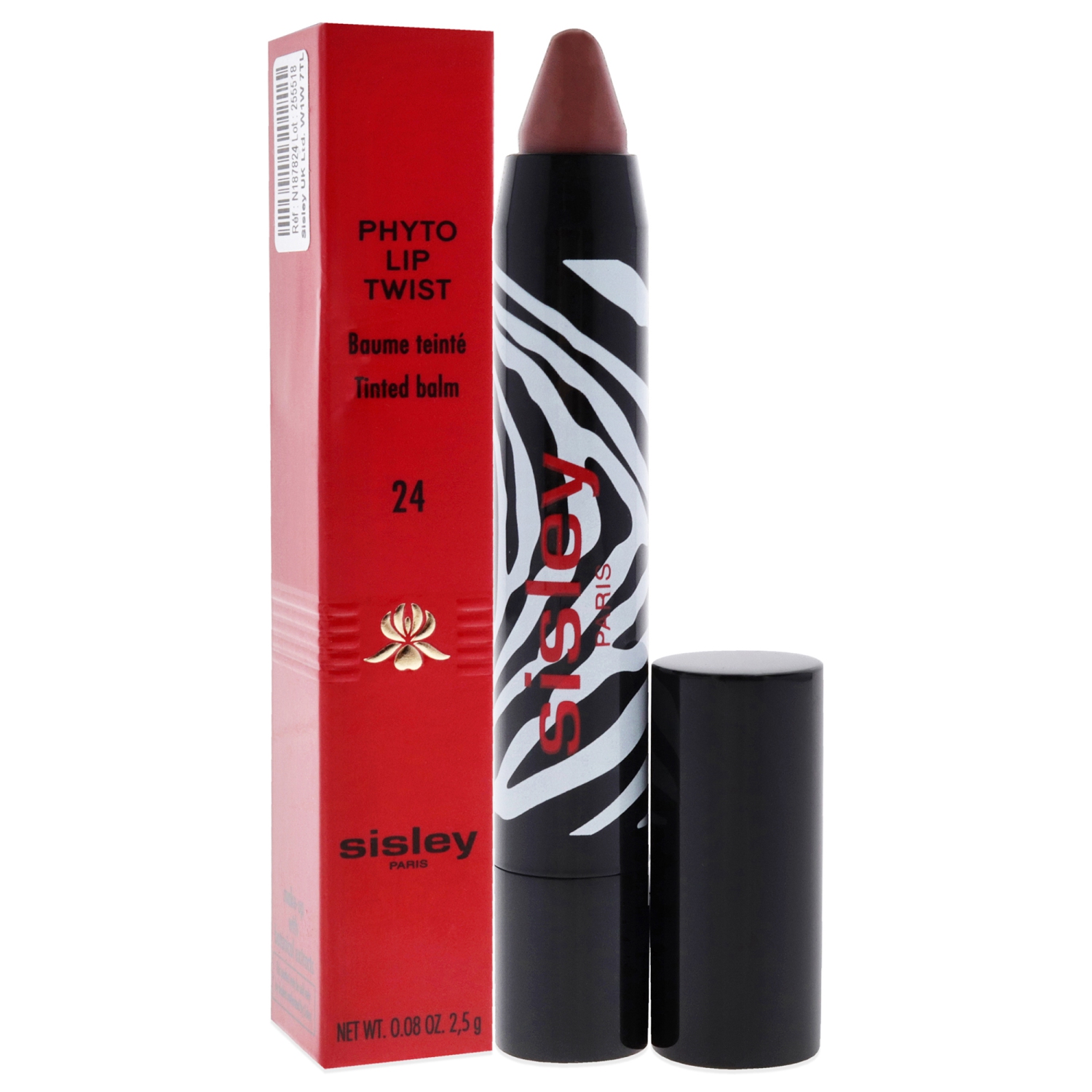 Phyto Lip Twist - 24 Rosy Nude by Sisley for Women - 0.08 oz Lipstick