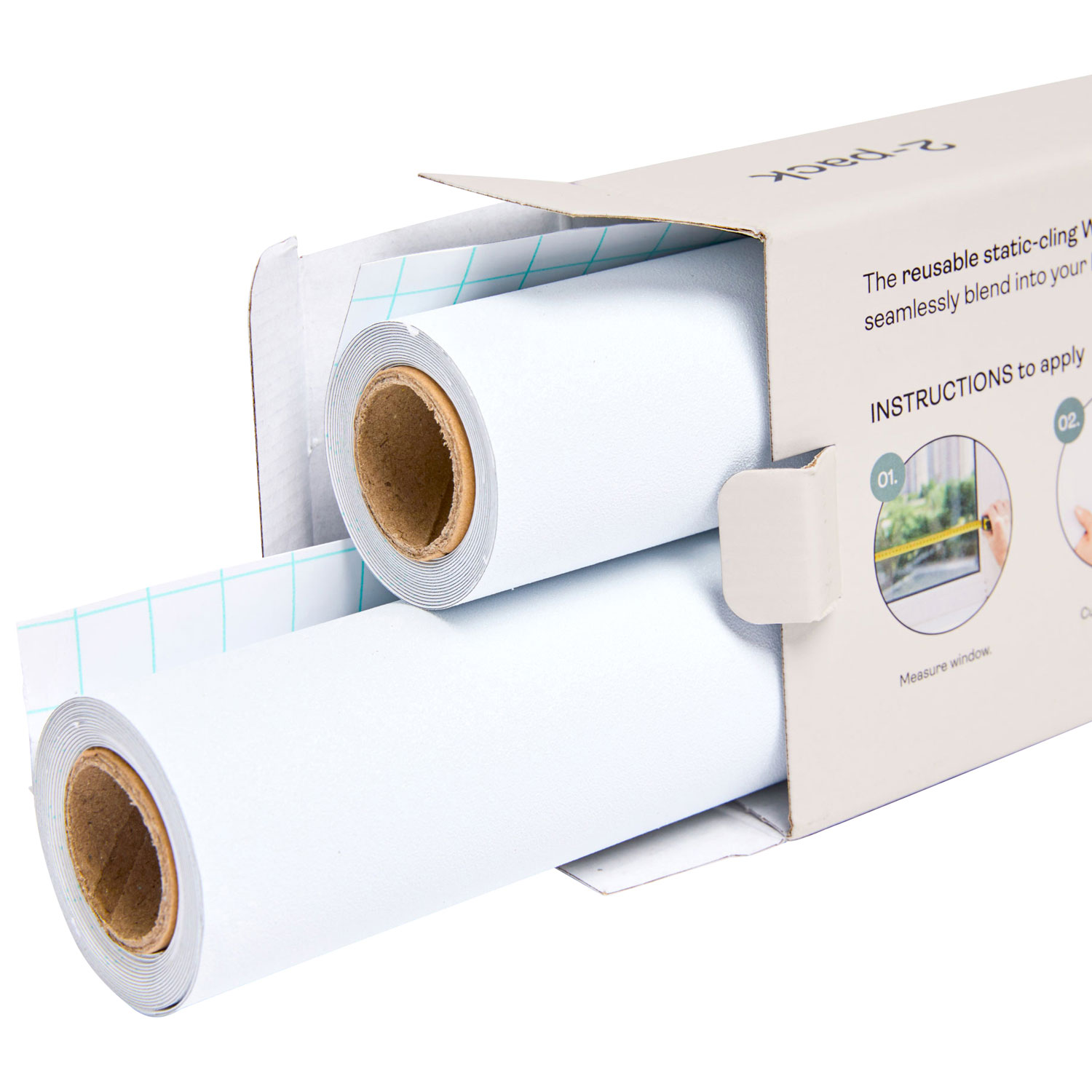 Pellicule de fenêtre statique occultante réutilisable d'ErgoPouch - Paquet 2