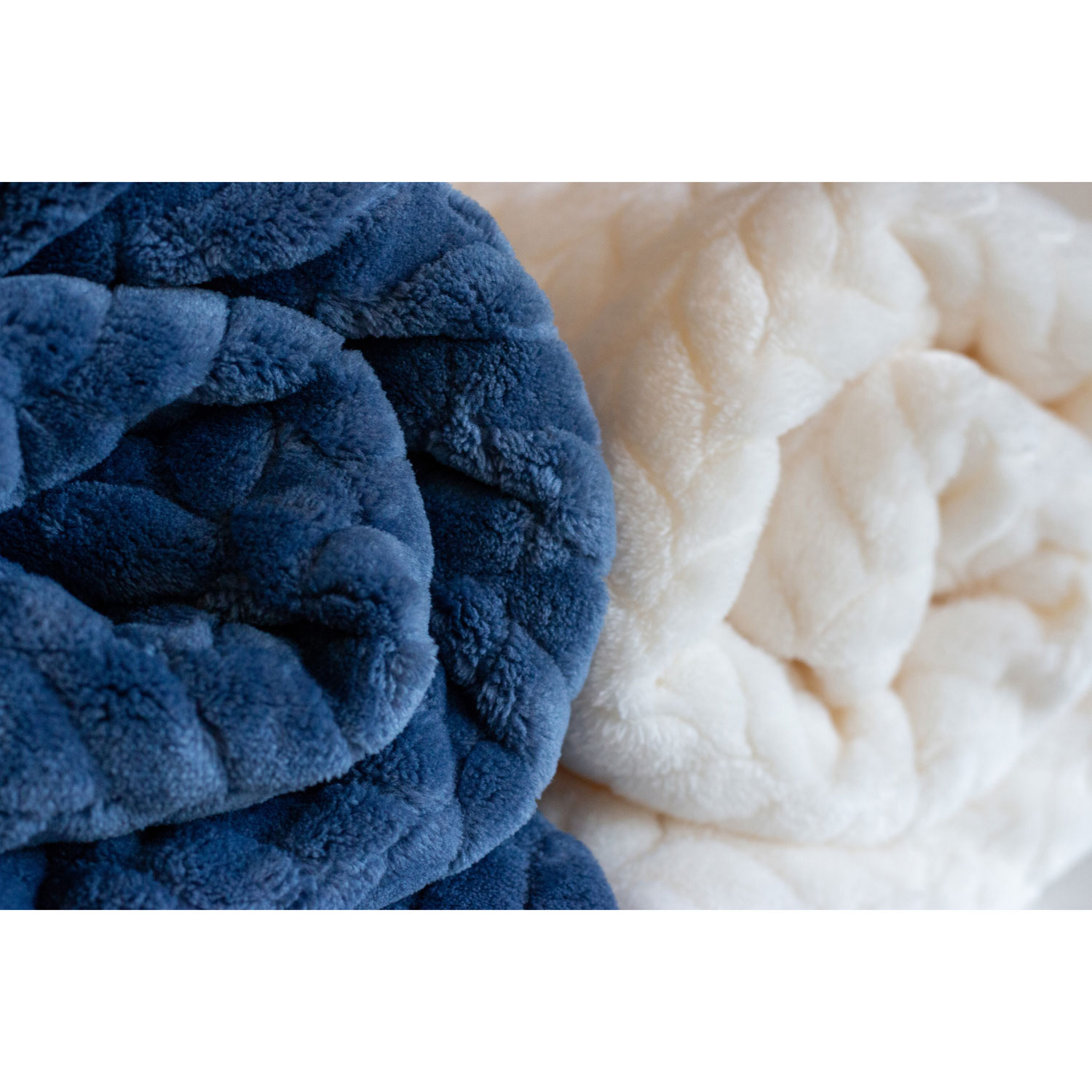 Juddlies Jacquard Flannel Blanket - Navy