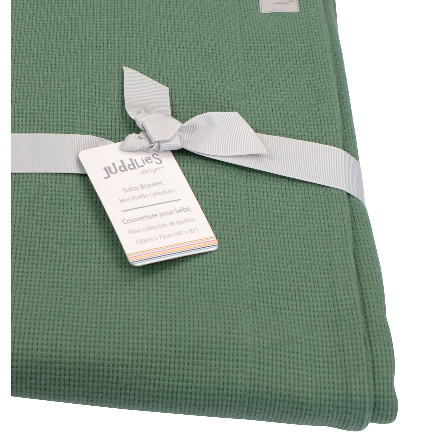 Juddlies Mini Waffle Blanket - Pine