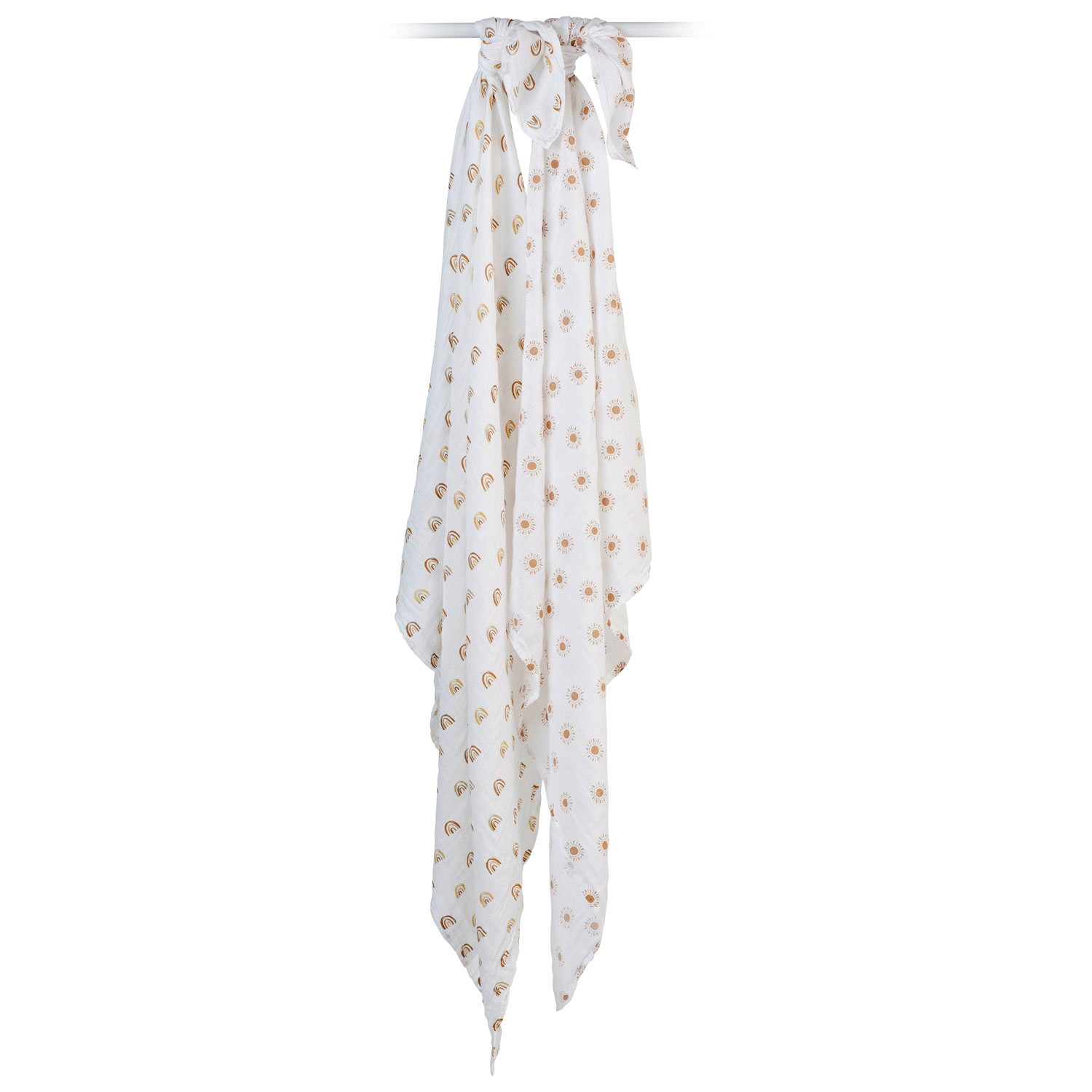 Lulujo Boho Muslin Swaddle - 2 Pack - Rainbow/Suns