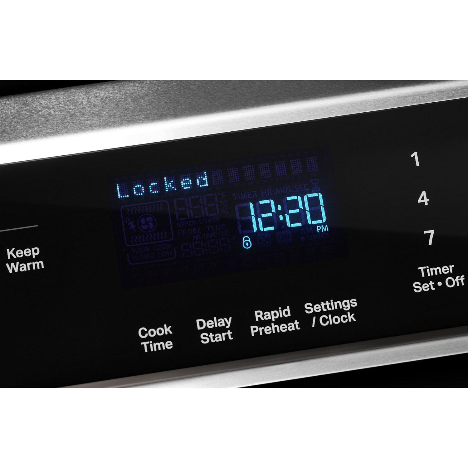 Cuisinière à induction autonome avec convection véritable et friture à l'air chaud 6,4 pi³ 30 po de Whirlpool - Acier inoxydable noir