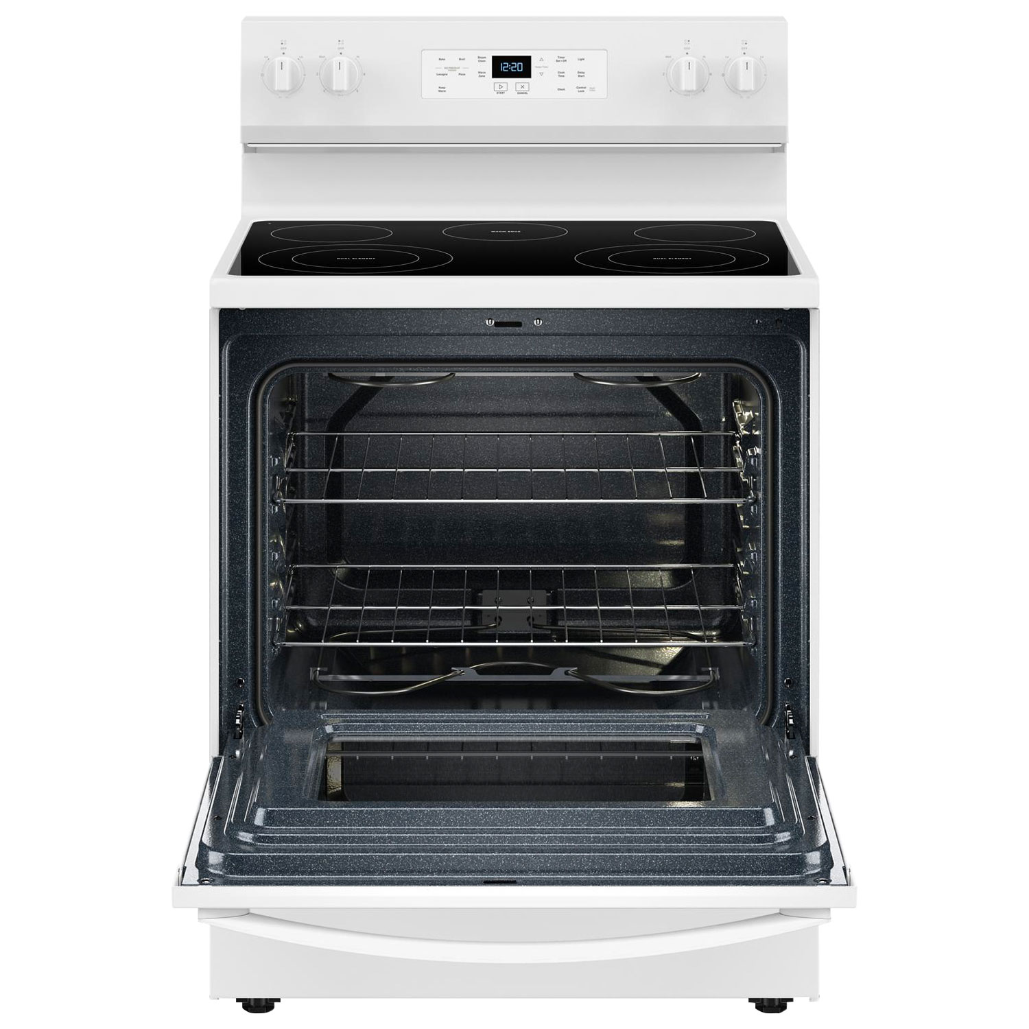 Whirlpool 3 Series 30" 5.3 Cu. Ft. Self-Clean 5-Elements Freestanding Electric Range- White