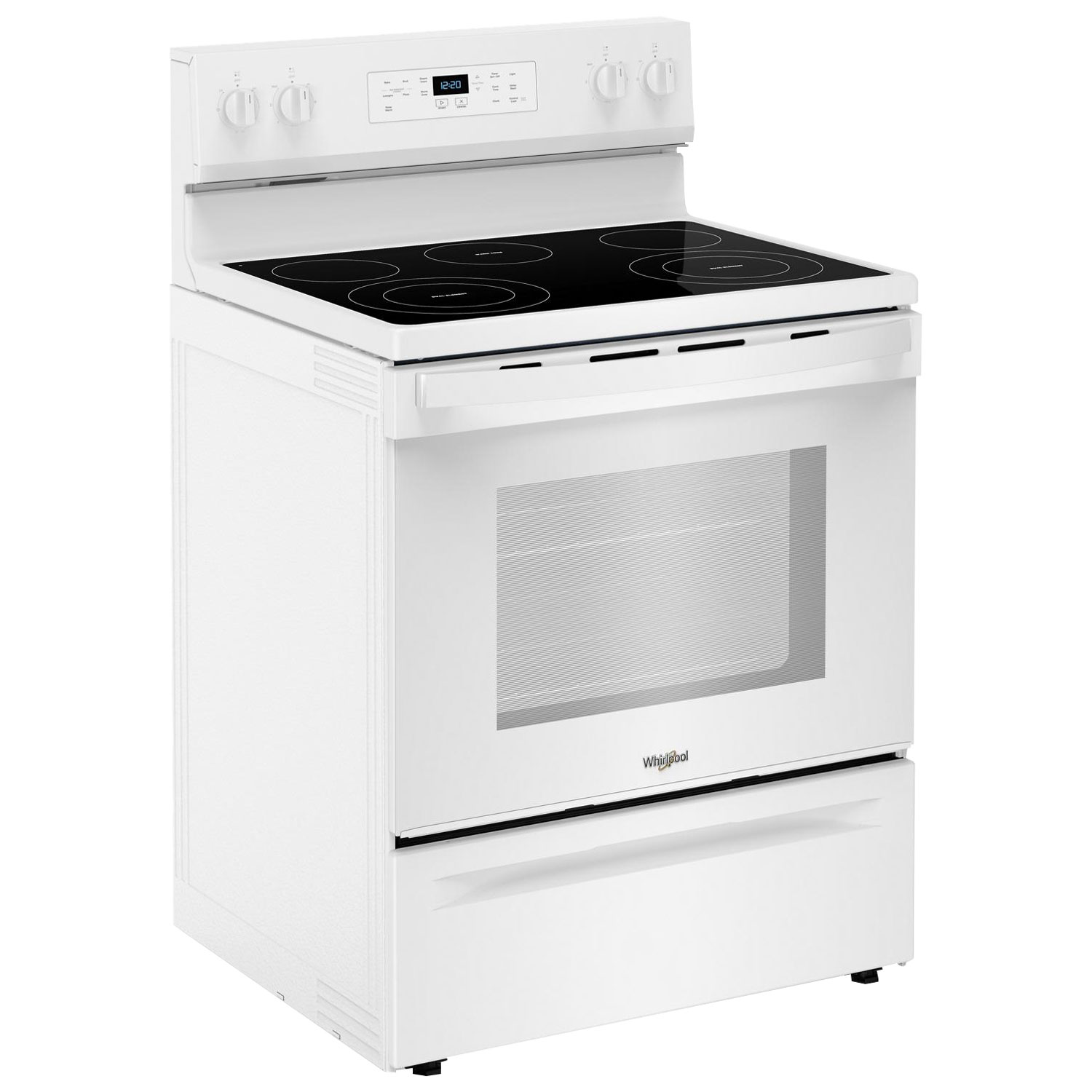 Whirlpool 3 Series 30" 5.3 Cu. Ft. Self-Clean 5-Elements Freestanding Electric Range- White