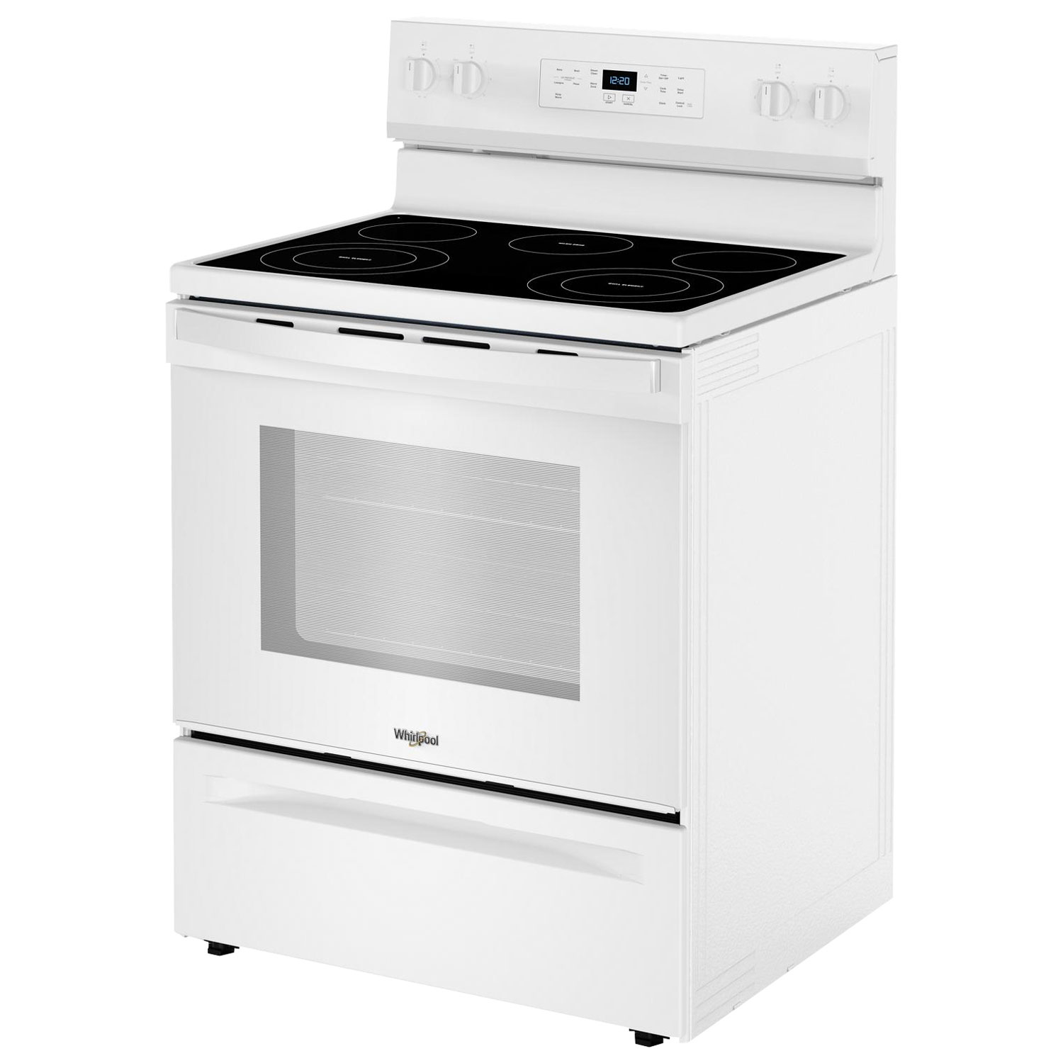 Whirlpool 3 Series 30" 5.3 Cu. Ft. Self-Clean 5-Elements Freestanding Electric Range- White