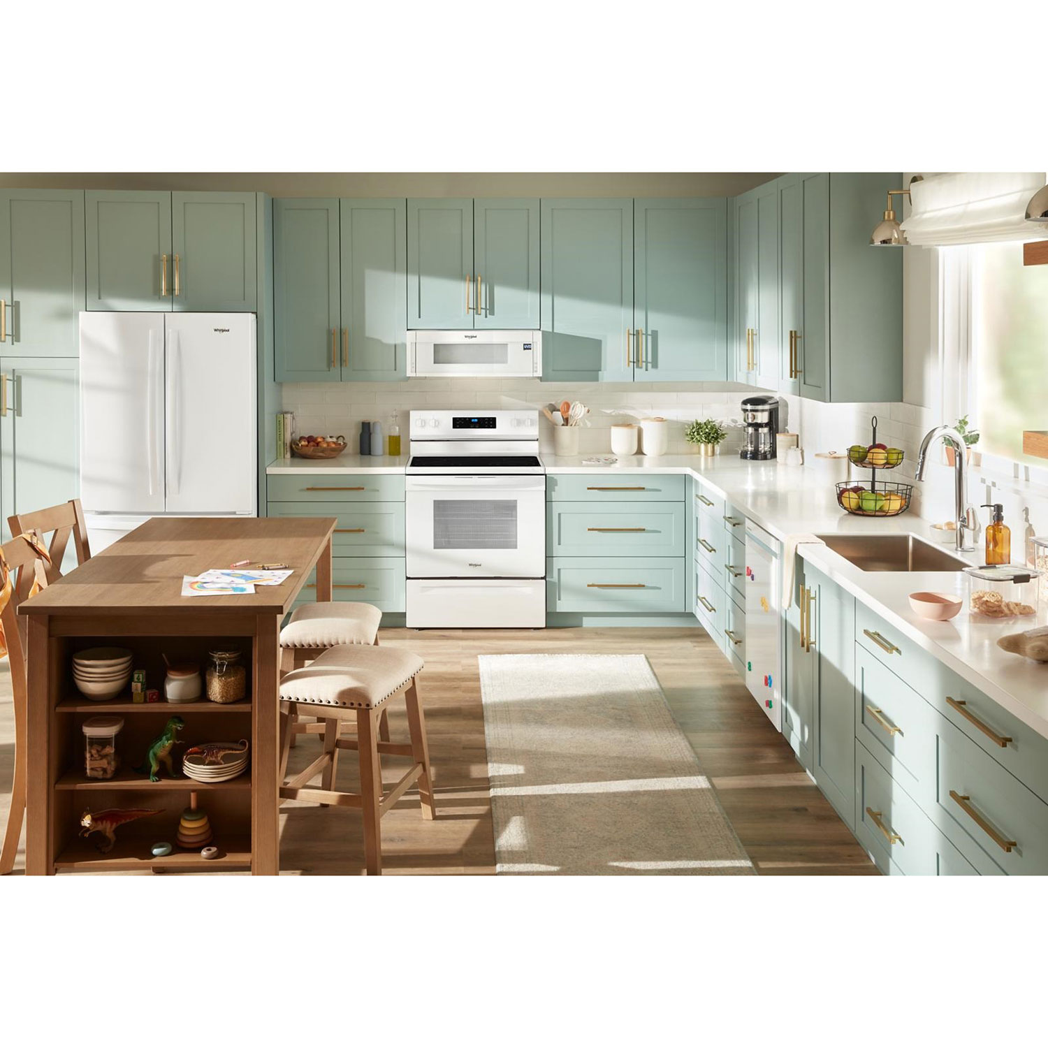 Whirlpool 3 Series 30" 5.3 Cu. Ft.Self-Clean 4-Element Freestanding Electric Range - White