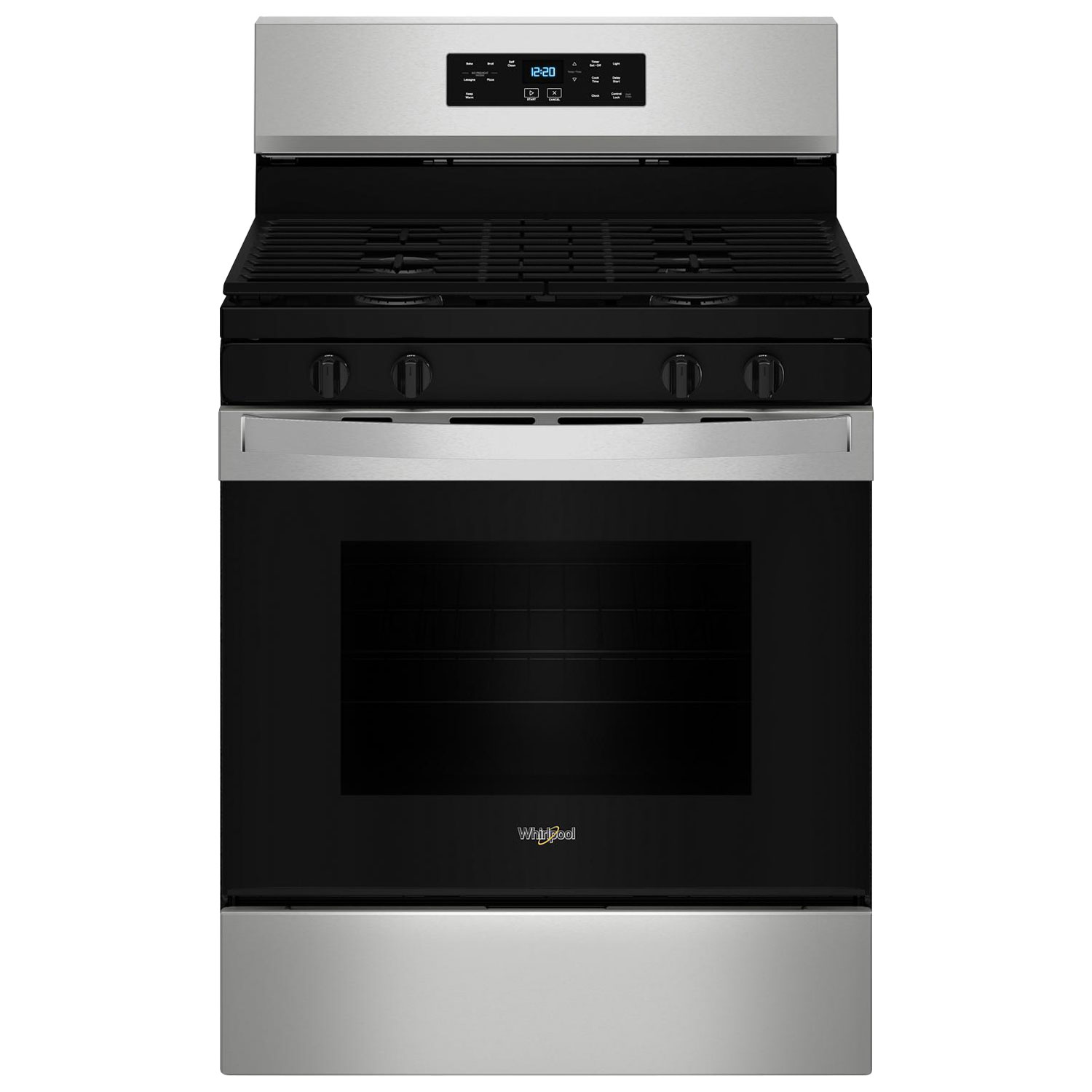 Whirlpool 3 Series 30" 5.3 Cu. Ft. Self-Clean Freestanding Gas Range - Stainless Steel
