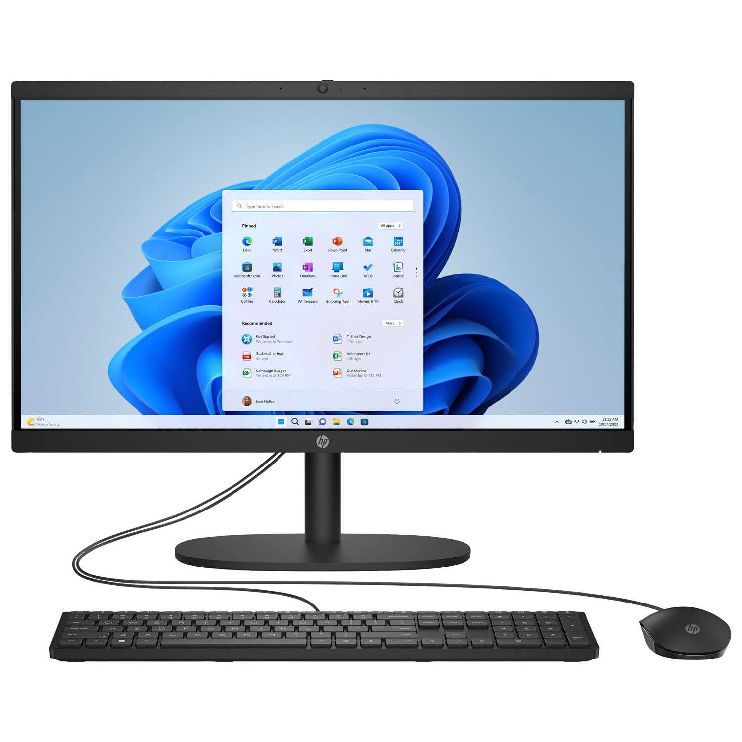 HP 22" All-in-One PC (Intel N200/128GB HDD/8GB RAM/Windows 11) - Only at Best Buy