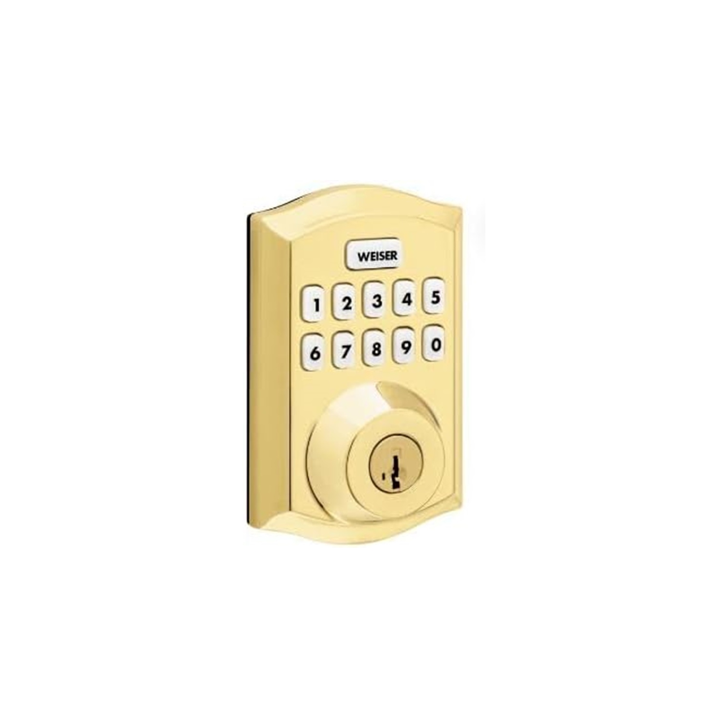 9GED18000-028 SmartCode 10 Traditional with Z-Wave Electronics - Electronic Lock Brass