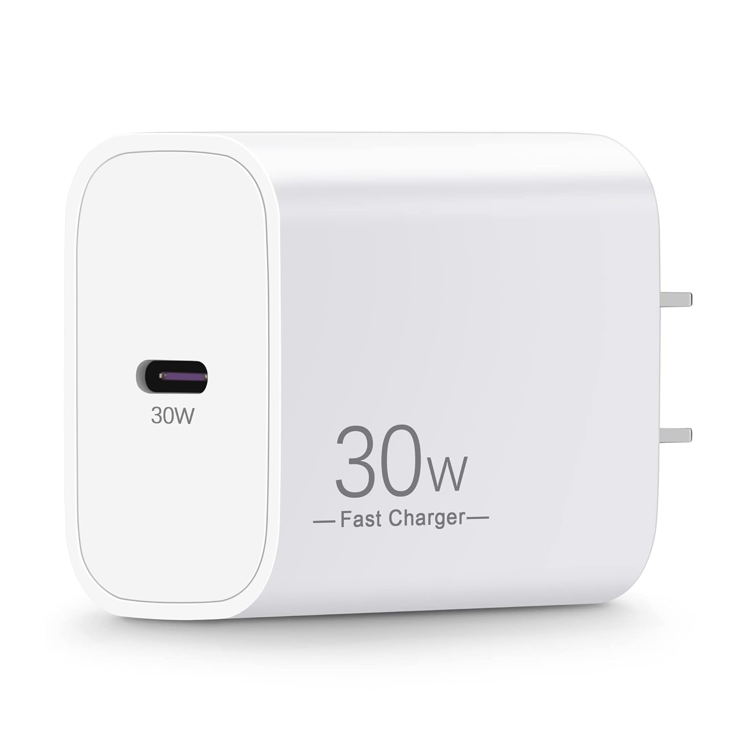 30W Fast Charger for iPhone/iPad: USB C Fast Wall Charger Plug, Type-C Charging Block Power Adapter