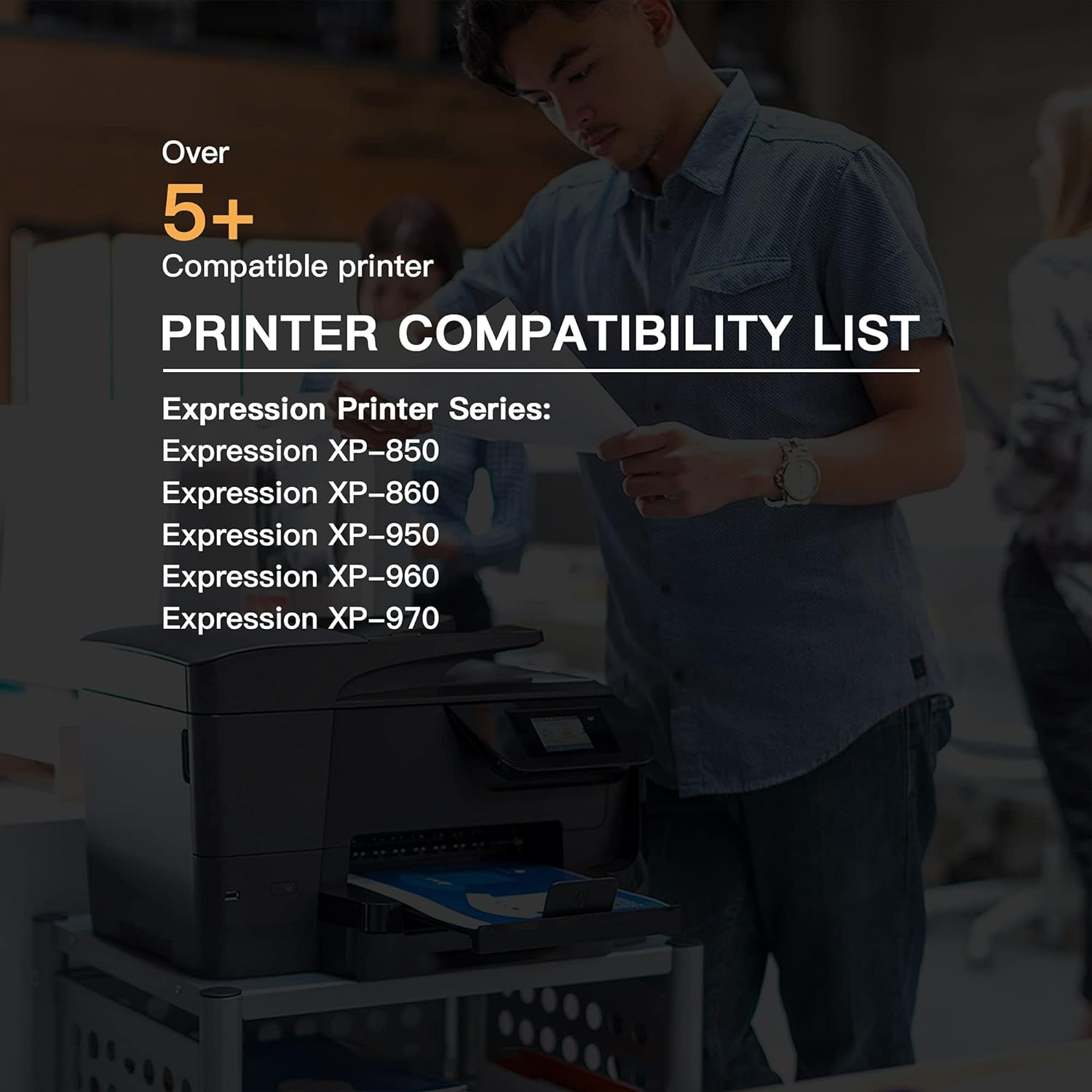 1Set&1BK Compatible Ink Cartridge Replacement for Epson T277 277 XL to use with Expression Photo XP-850 XP-860 XP-950 XP-960 XP-970 Printer
