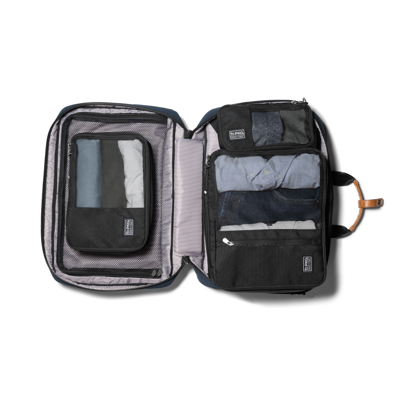 PKG Recycled Union Packing Cubes. 3-Pack Compression Packing Cubes.