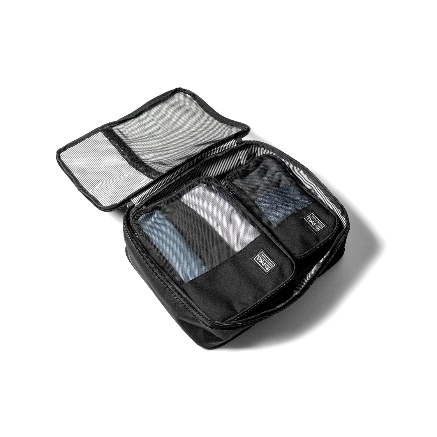 PKG Recycled Union Packing Cubes. 3-Pack Compression Packing Cubes.