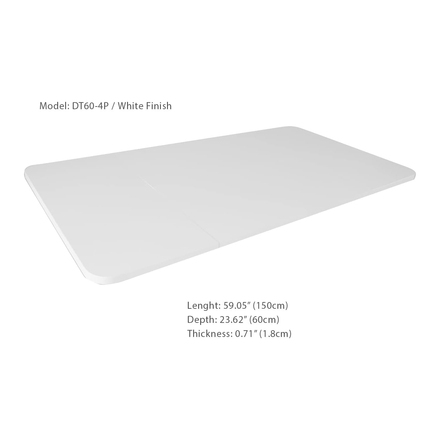 Boost DT-4P Four Panel Universal Table Top for Standard and Height Adjustable Home and Office Desk Frames