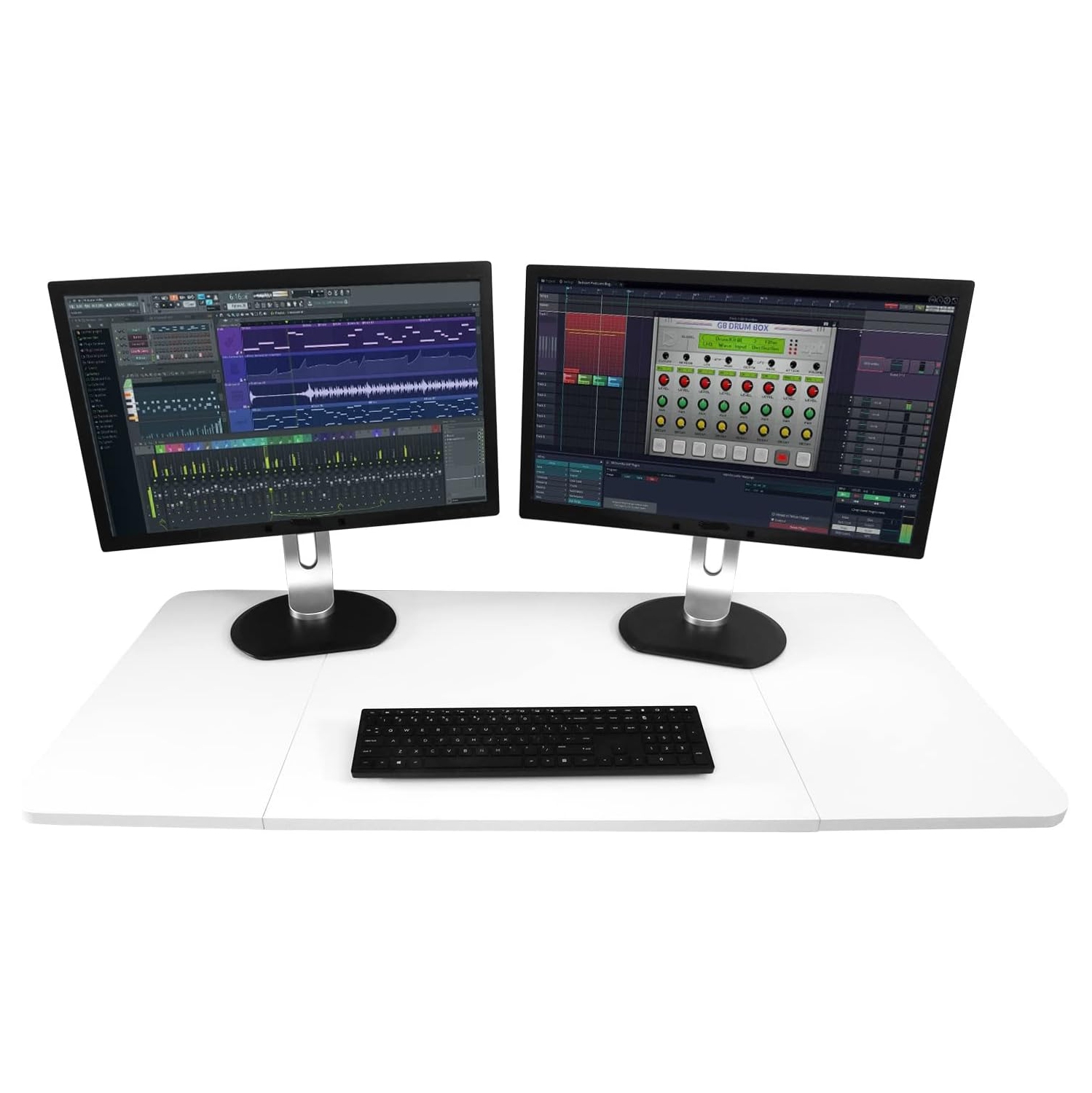 Boost – dessus de table universel à quatre panneaux DT-4P pour cadres de bureau à hauteur et à domicile réglables