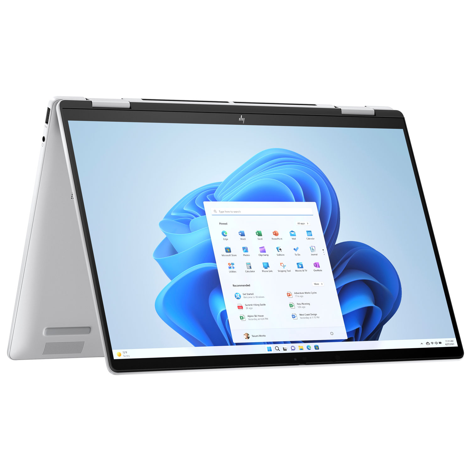 HP Envy x360 14" Touchscreen 2-in-1 Laptop - Glacier Silver (AMD Ryzen 5 8640HS/512GB SSD/16GB RAM/Win 11)