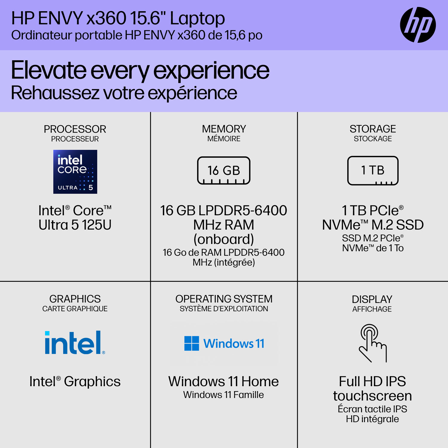 HP Envy x360 15.6" Touchscreen 2-in-1 Laptop - Mineral Silver