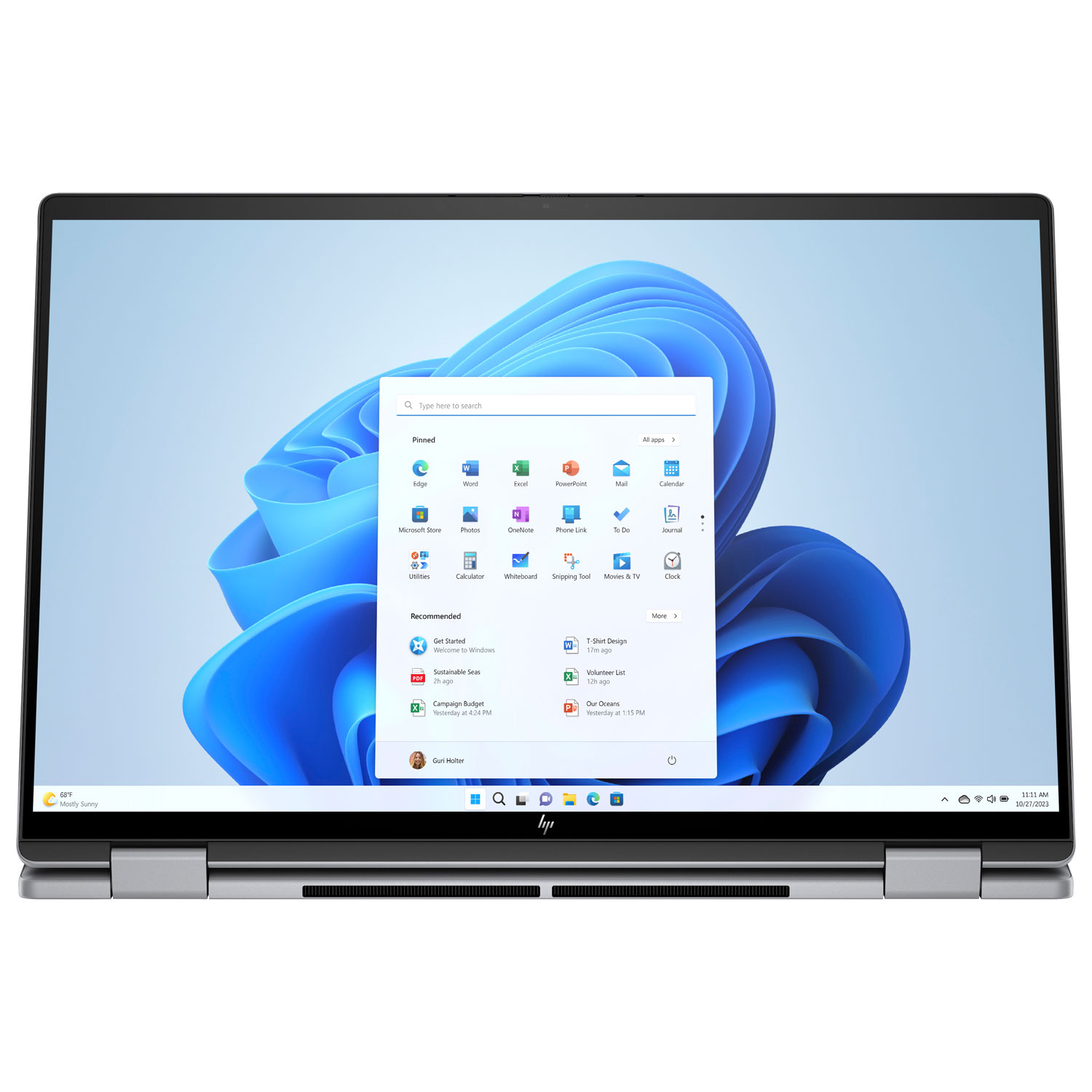 Portable 2-en-1 à écran tactile 16 po Envy x360 de HP - Argent météore