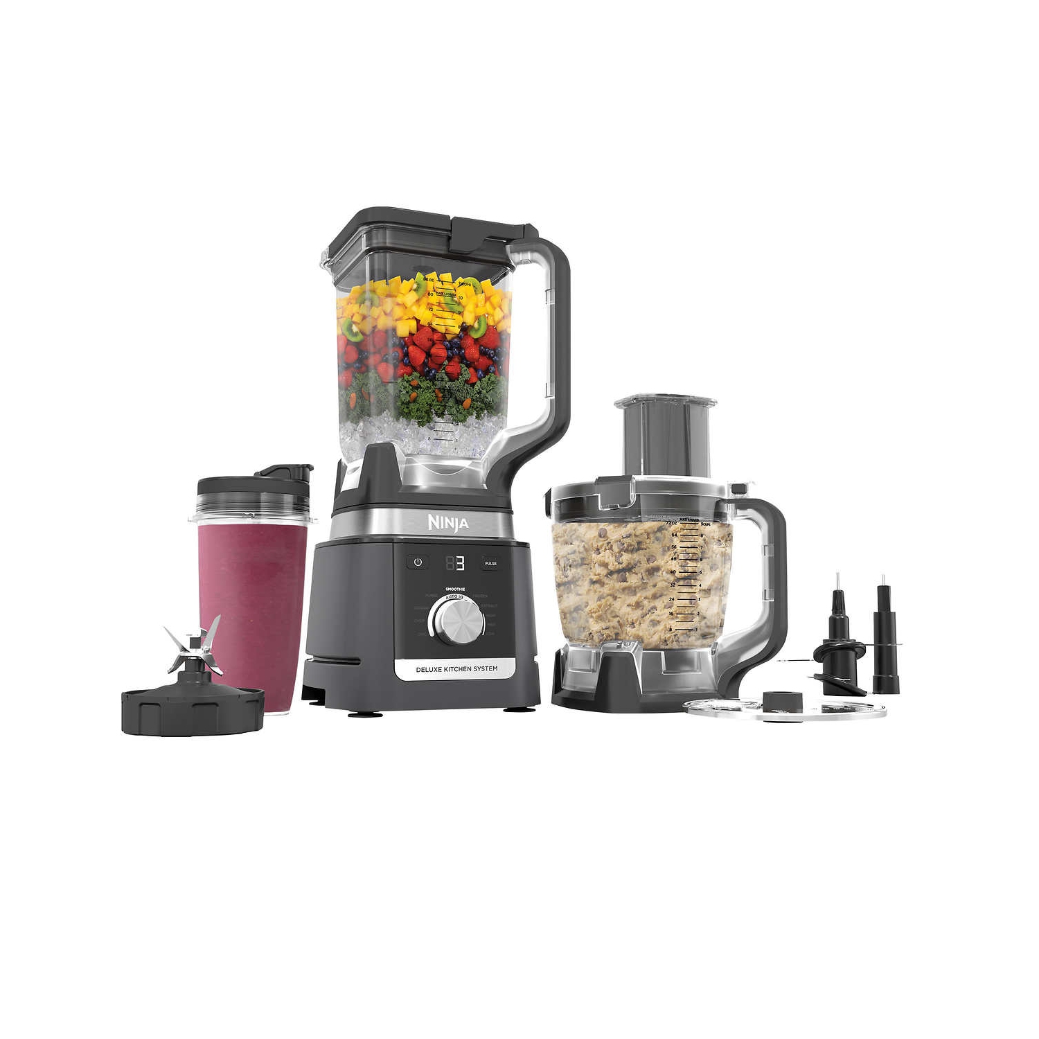 Ninja Deluxe Kitchen System with 2.6 L (88-oz.) Pitcher, 9-Cup Processor and Auto-iQ