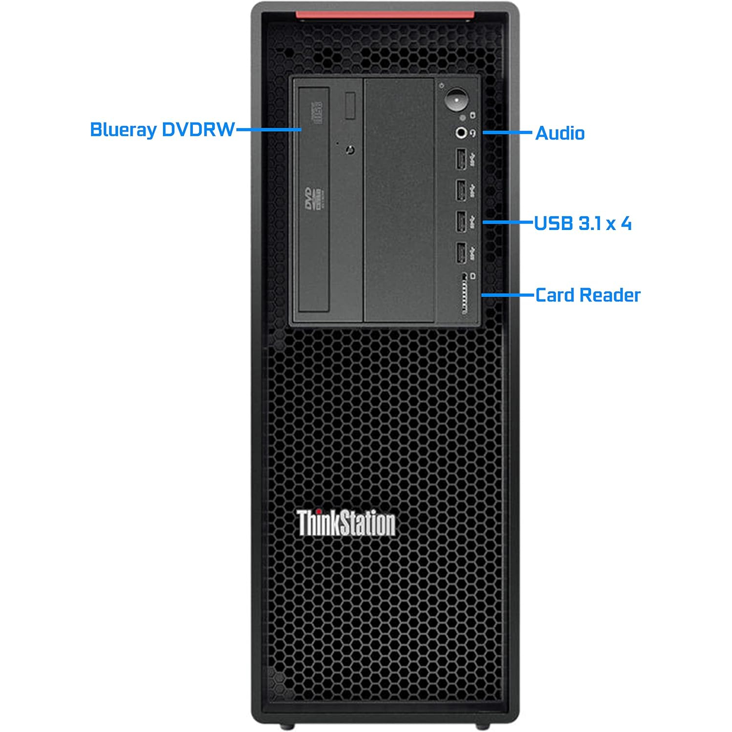 Refurbished (Excellent) LENOVO ThinkCentre P520, WORKSTATION NVIDIA QUADRO P600,Intel Xeon W-2133 , 32GB, 1TB, PCIe, 2 Years Warranty, 100611-20738