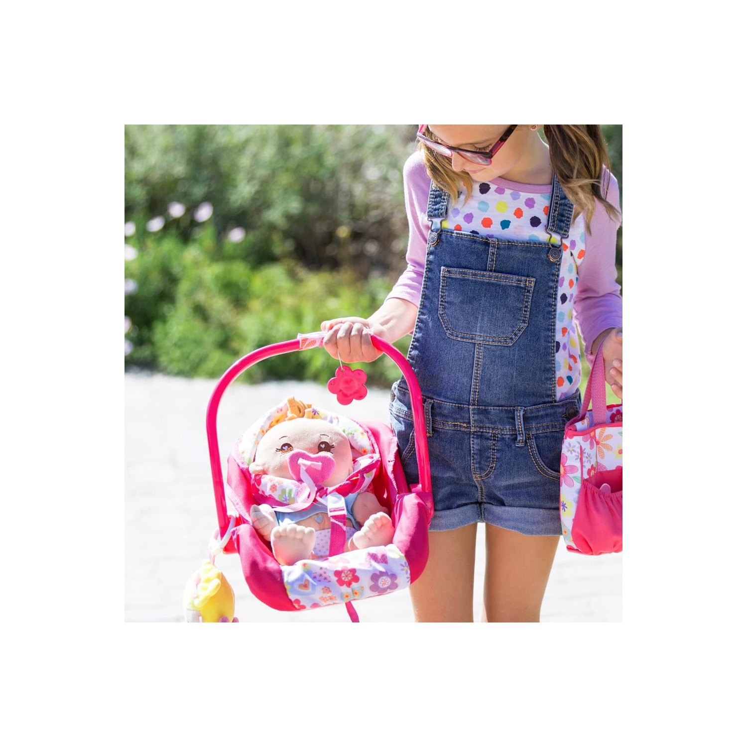 Pink Car Seat Carrier