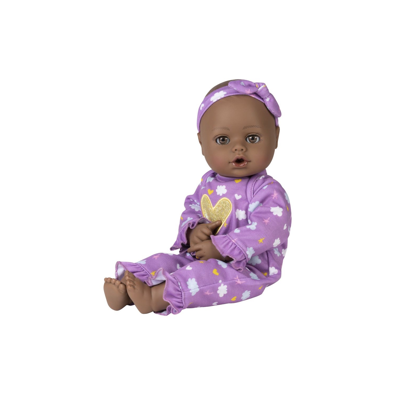 Poupée en vinyle de 13 pi Purple Dreams de Play Baby