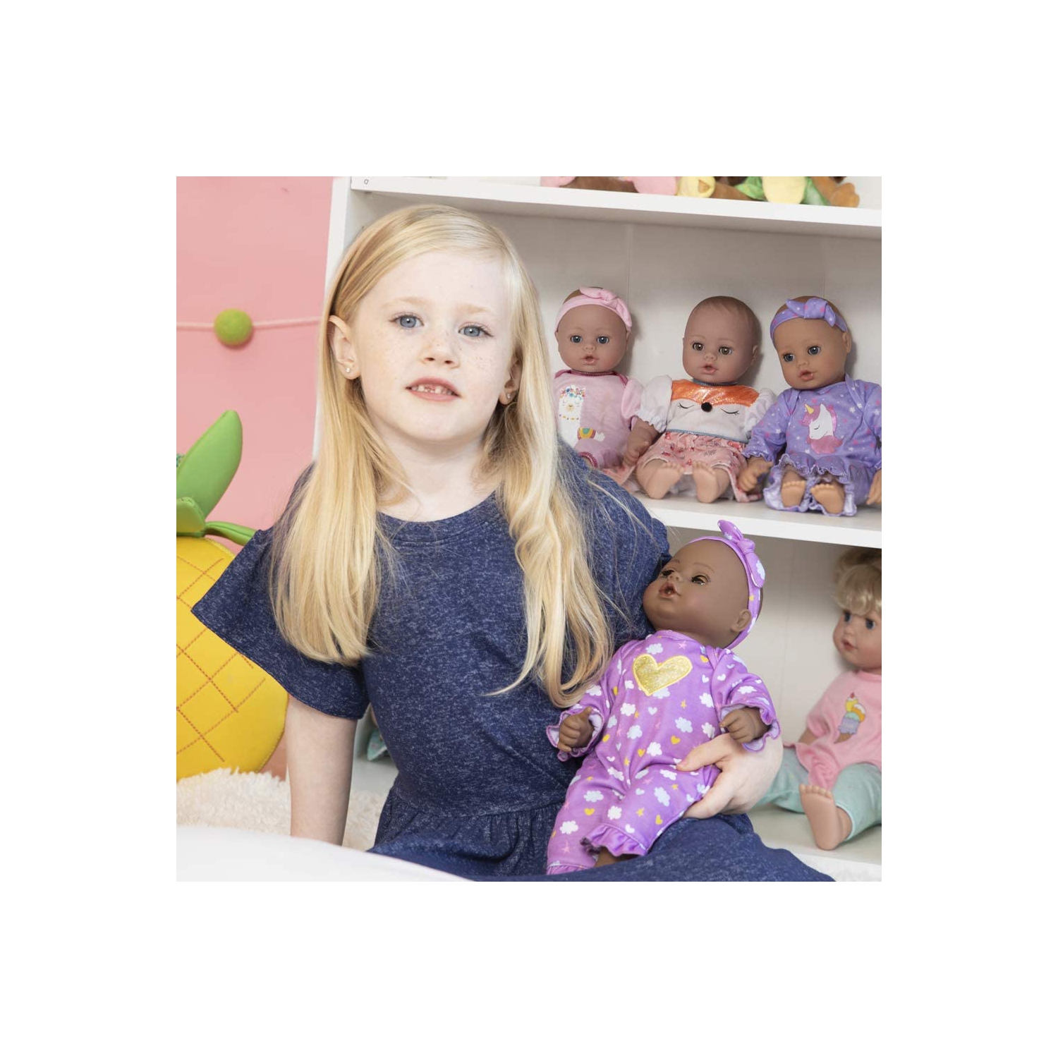 Poupée en vinyle de 13 pi Purple Dreams de Play Baby