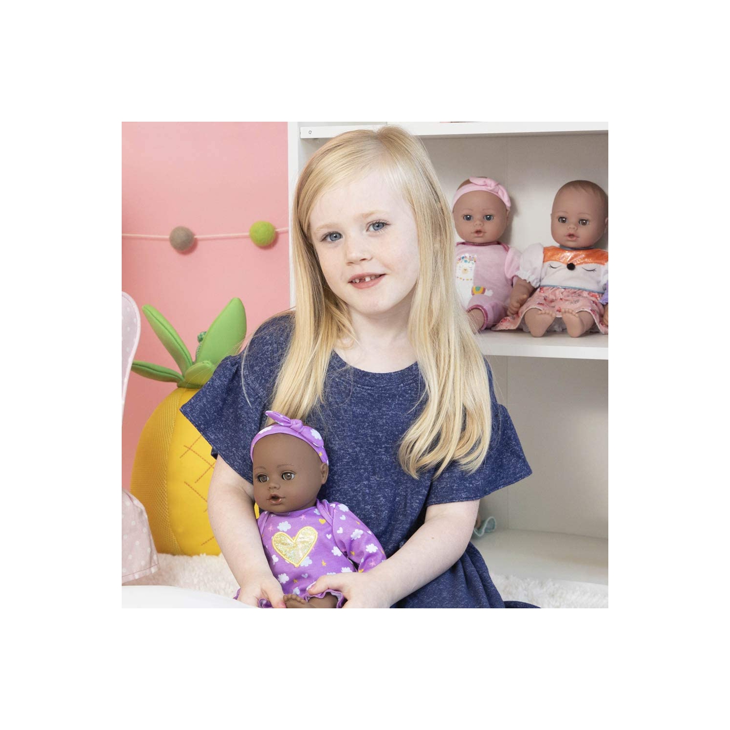 Poupée en vinyle de 13 pi Purple Dreams de Play Baby