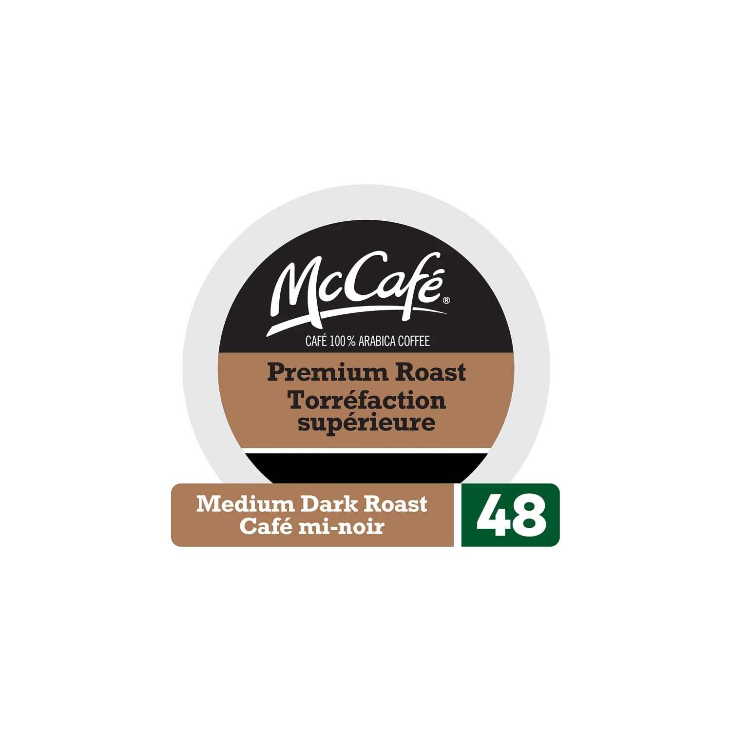 McCafé Premium Medium Dark Roast K-Cup Coffee Pods - 48 Count | Ethically Sourced for Keurig Coffee Makers