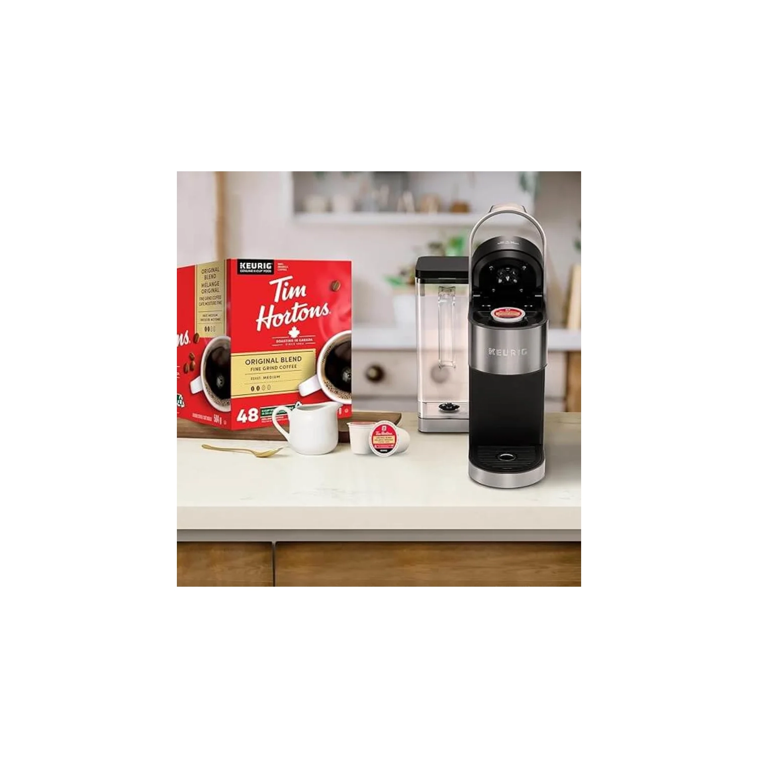 Tim Hortons Original Coffee Blend K-Cup Pods - 48 Count | Medium Roast for Keurig