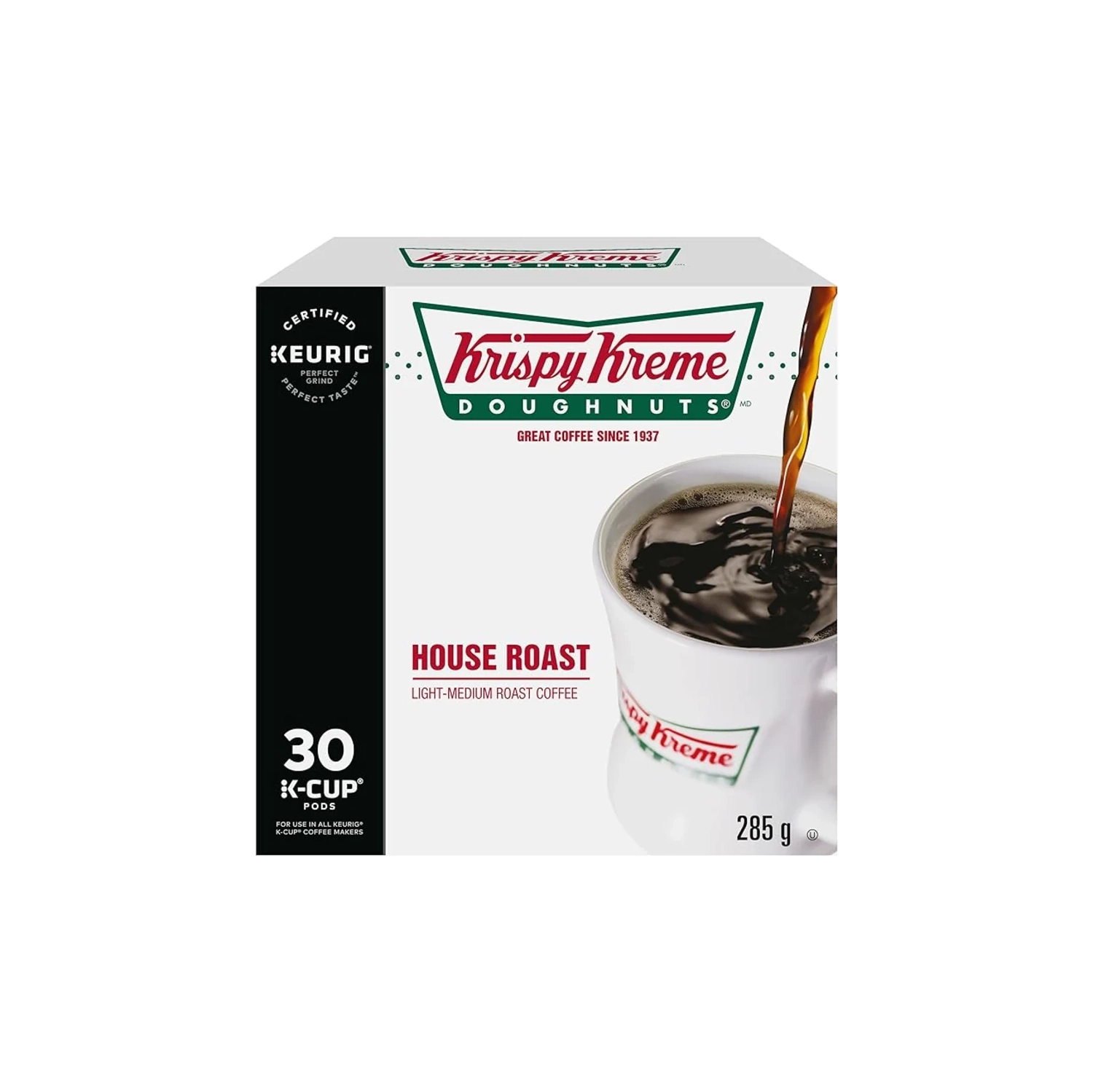 Krispy Kreme Smooth House Roast K-Cup Pods - 30 Count | Keurig Certified for Keurig Brewers