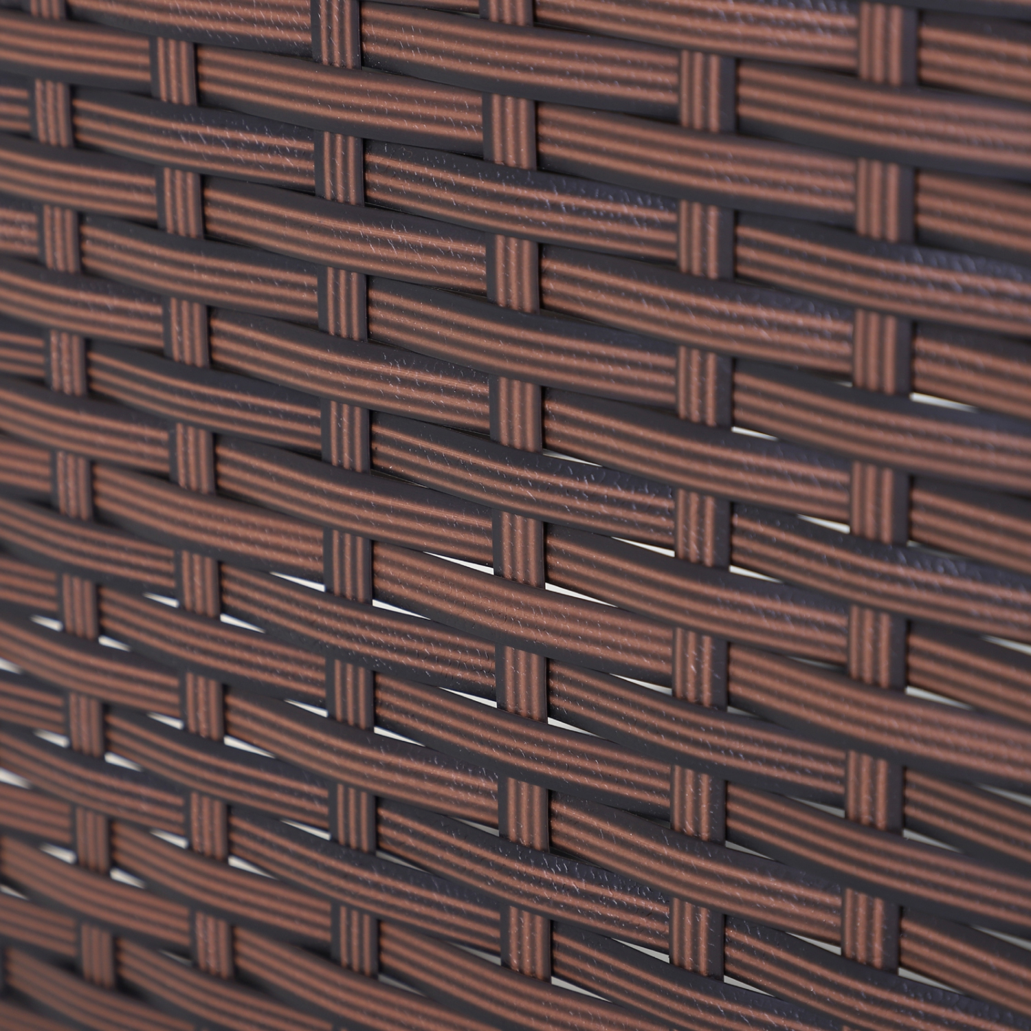 Fauteuil berçant en osier avec coussin Outsunny, fauteuil inclinable en rotin de polyéthylène patio avec repose-pieds réglable, accoudoirs, kaki