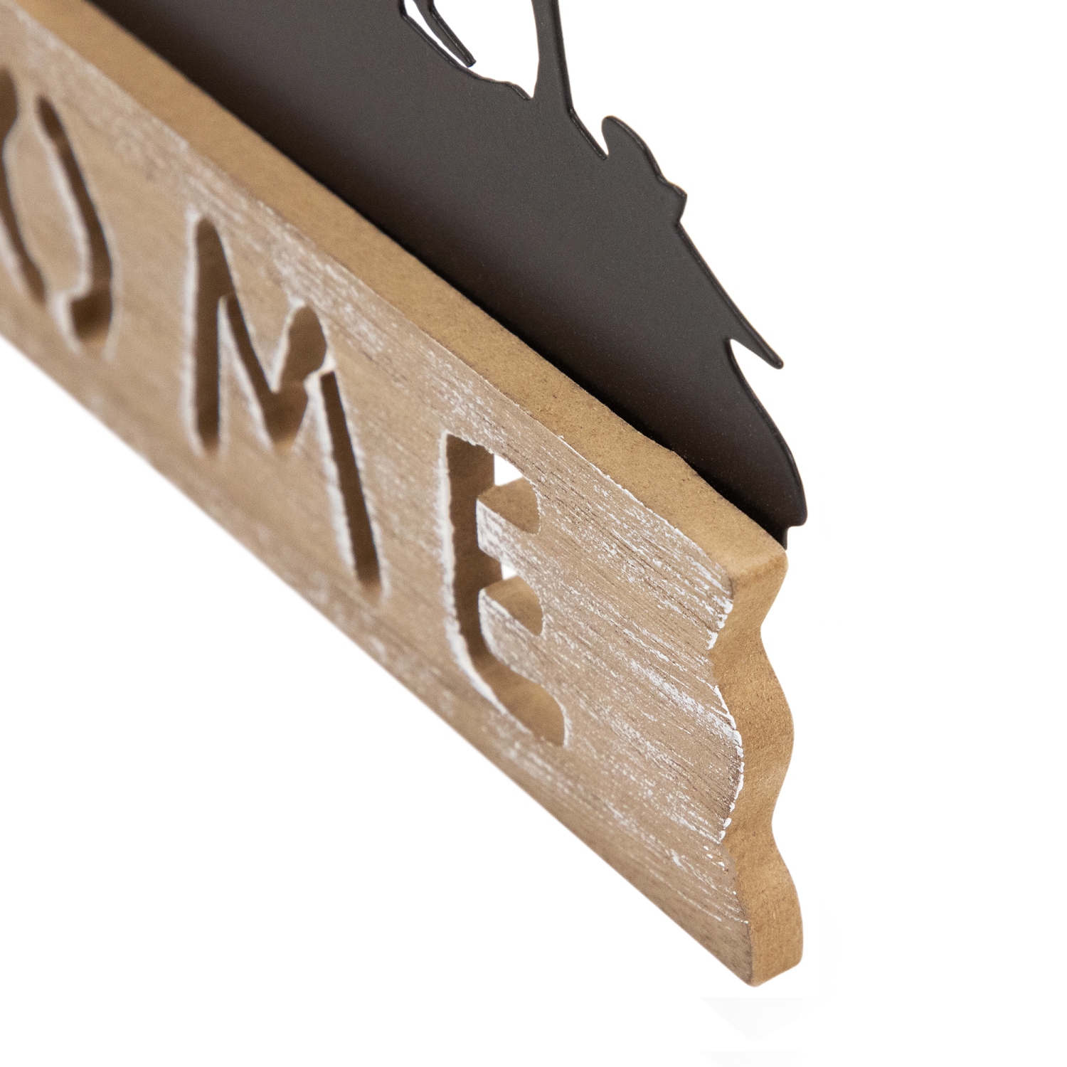 Affiche murale en bois Welcome Moose - 11,75 po - Brun