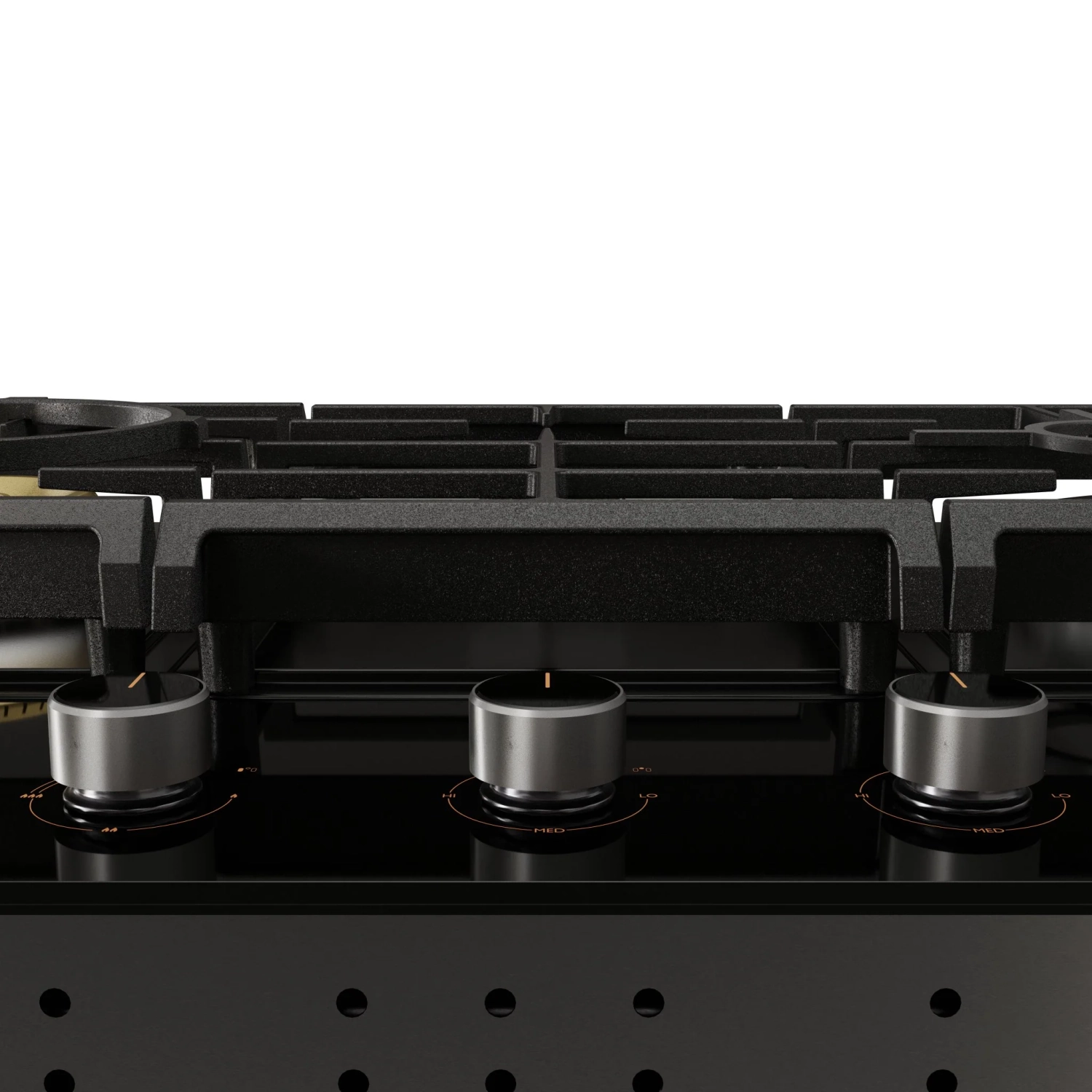 FOTILE GLG30301 30” Black Tempered Glass 3-Burner Gas Cooktop, Tri-Ring 18,000 BTUs Left Burner with Flame Failure Protection Removable Grates and