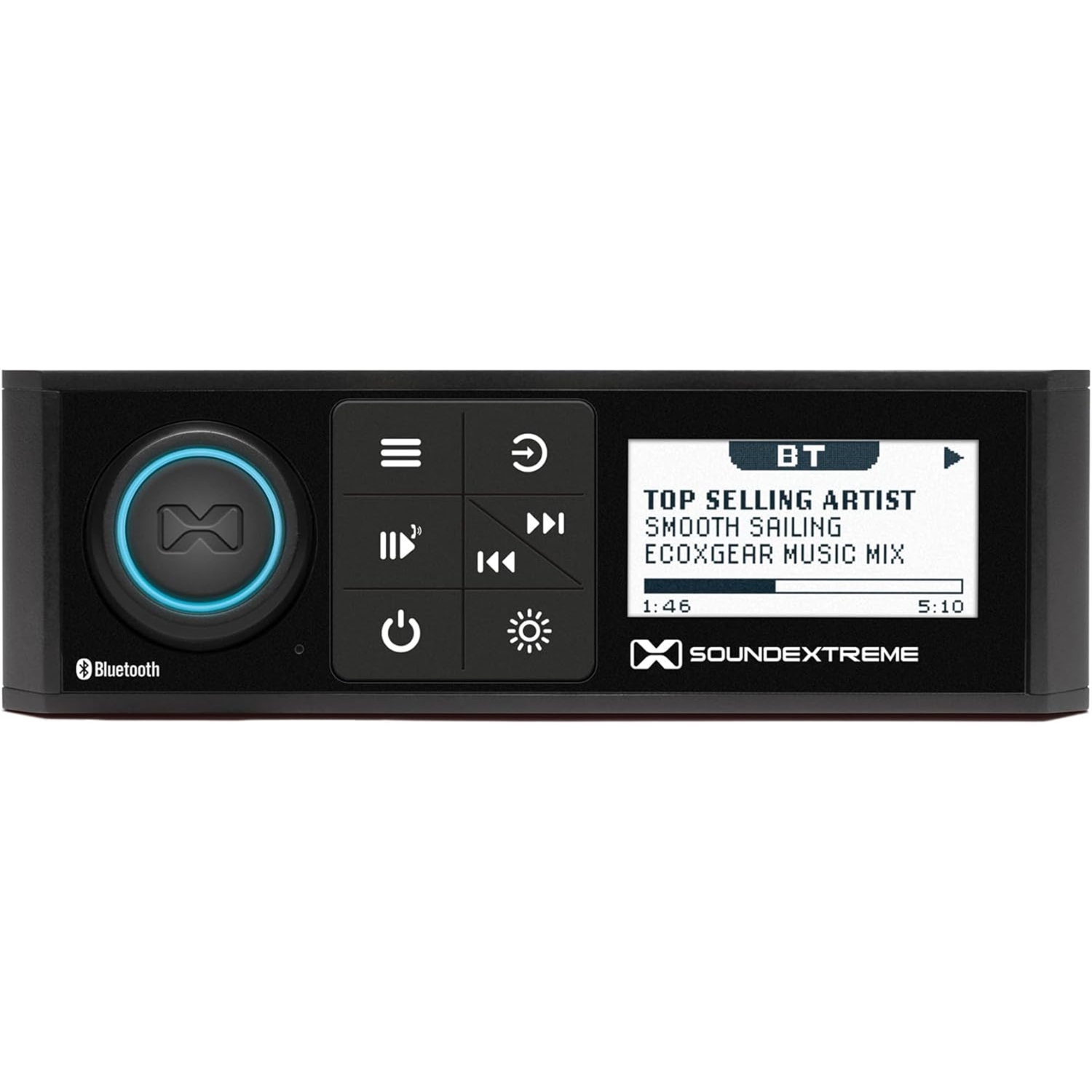 Radio AM/FM stéréo étanche pour sports motorisés AM/FM stéréo nautique, format simple DIN, 200 W et ensemble de haut-parleurs de 6,5 po