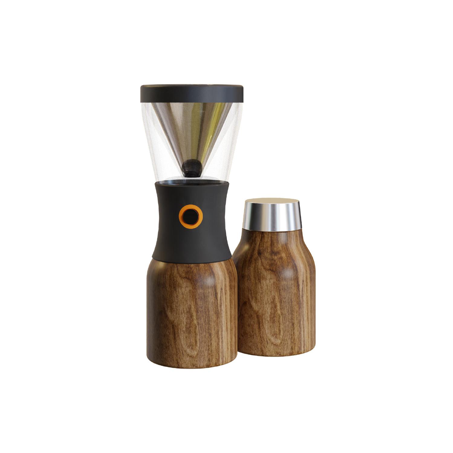 Asobu Coldbrew Portable Cold Brew Coffee Maker With a Vacuum Insulated 1 Liter Stainless Steel 18/8 Travel Carafe Bpa Free