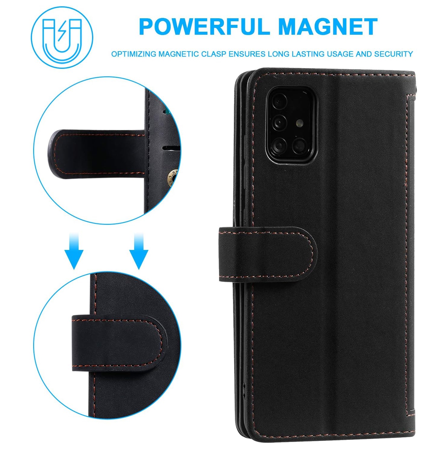 Wallet Case for Samsung Note 20 ULTRA, Retro Matte 9 Card Holder Slots Zipper Pocket Case PU Leather Magnetic Closure Kickstand with Wrist Strap