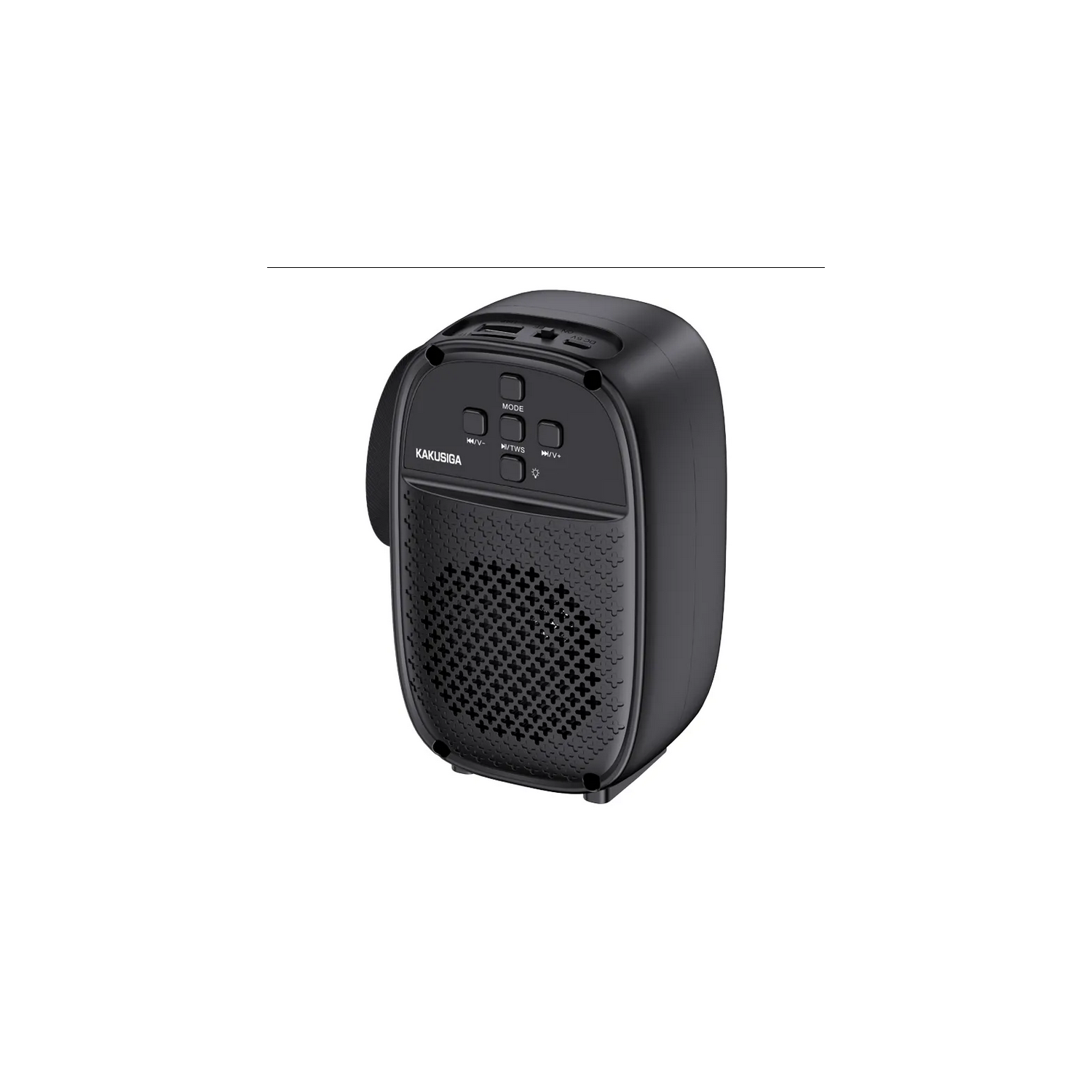 Haut-parleur stéréo portatif sans fil Bluetooth avec éclairage DEL coloré pour les fêtes d'intérieur