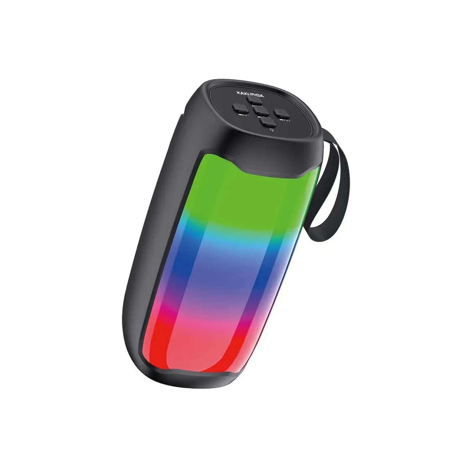 Haut-parleur stéréo portatif sans fil Bluetooth avec éclairage DEL coloré pour les fêtes d'intérieur