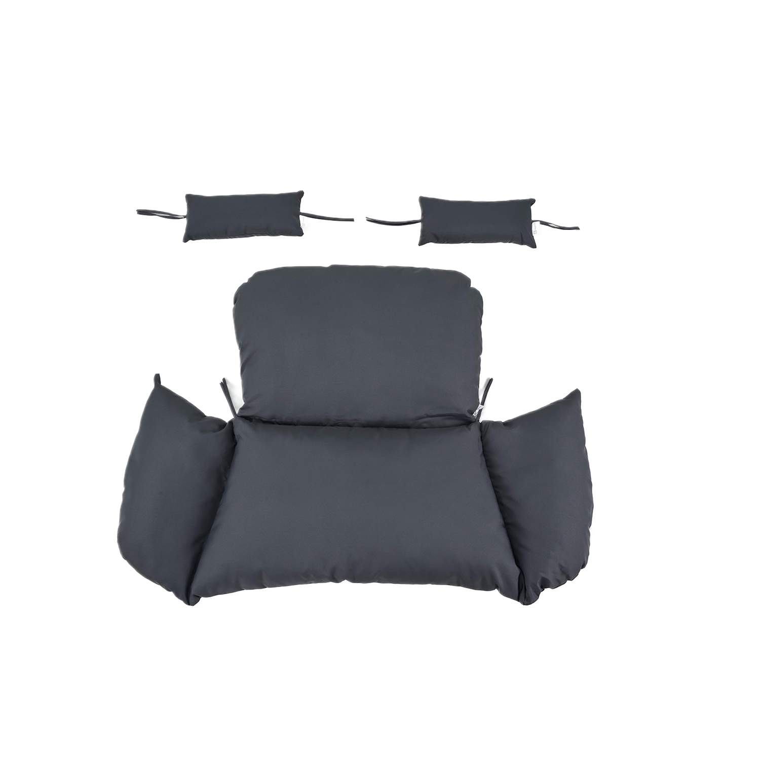 Kingman Outdoor/Indoor Double Porch Swing Egg Chair with Stand