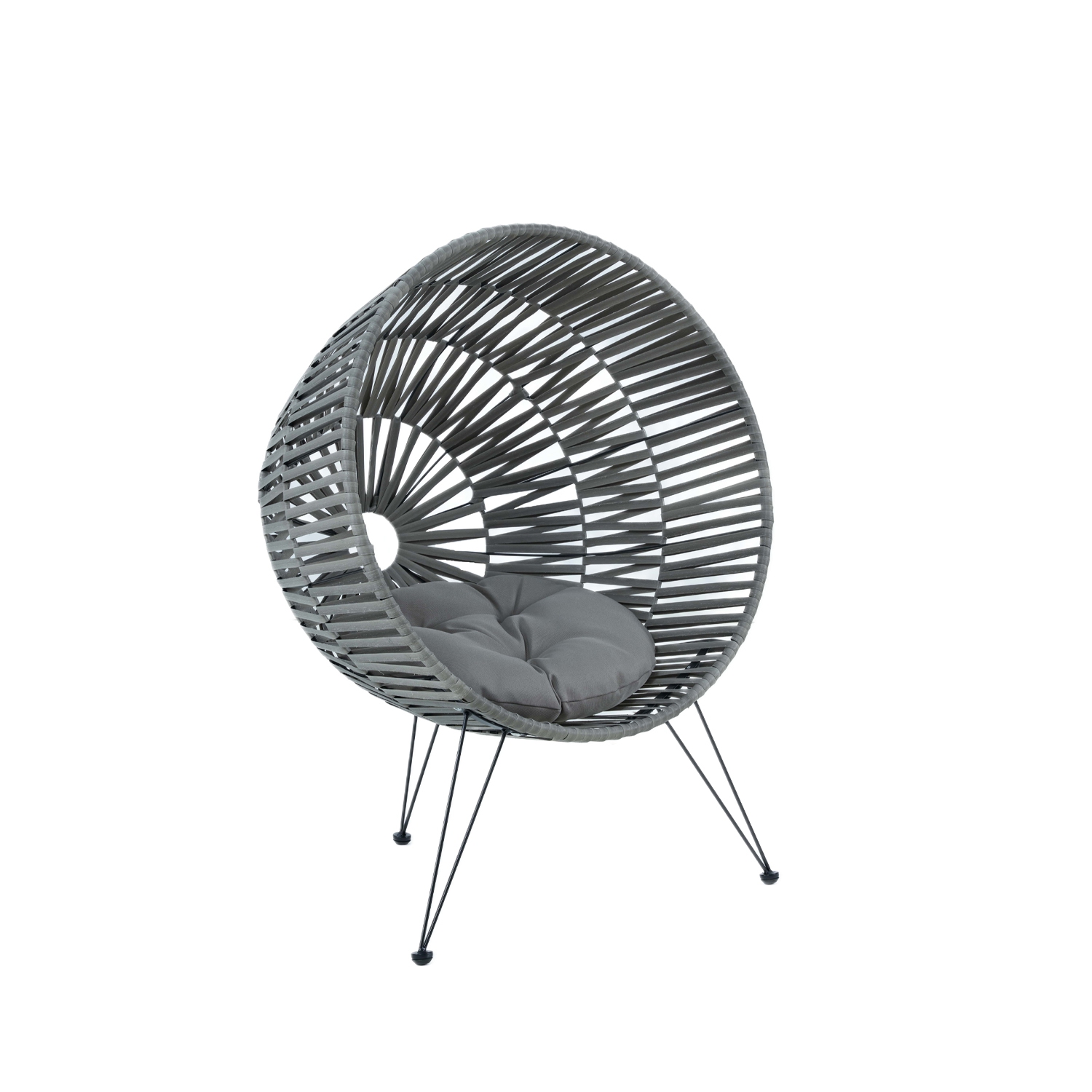 Kingman Handcrafted Pet Chair with Cushion - Grey