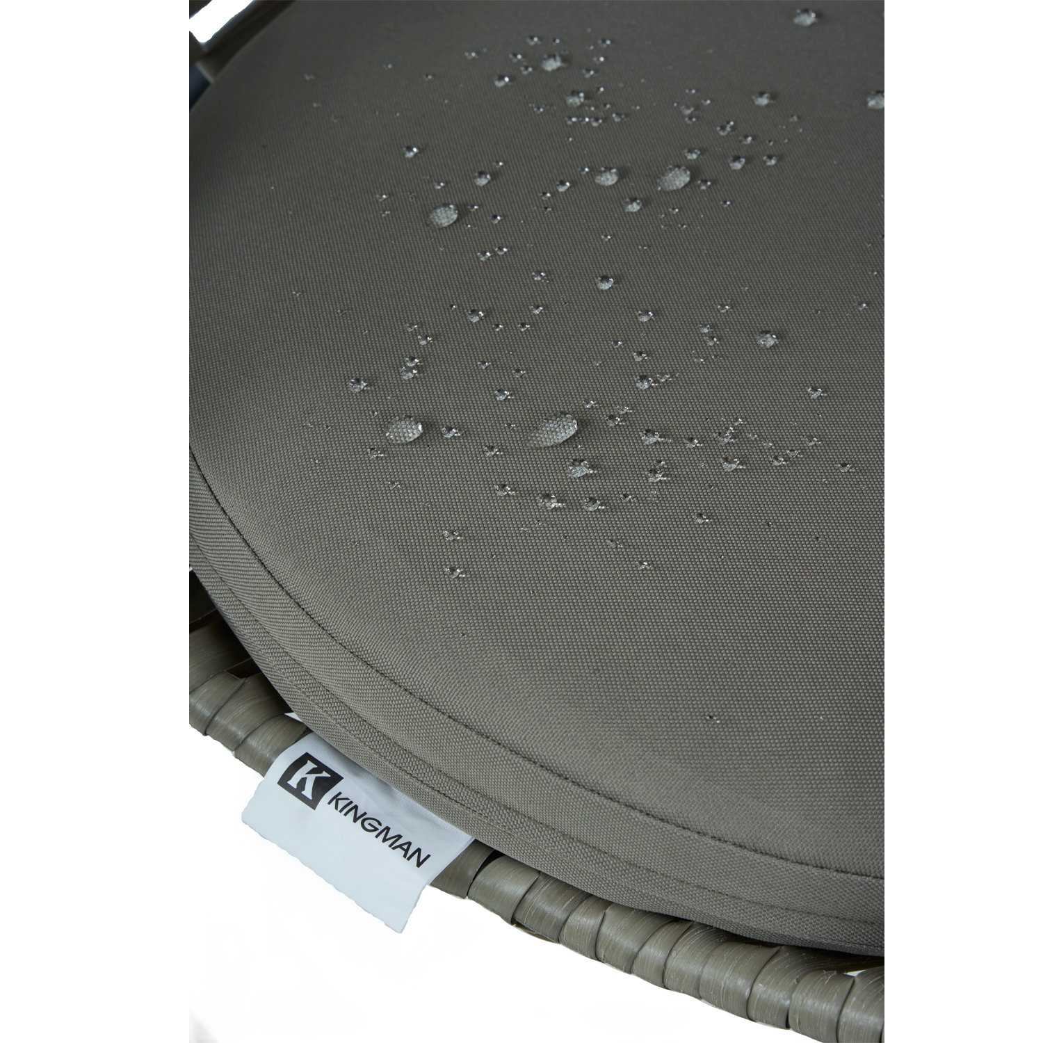 Kingman Handcrafted Porch Swing with Cushion for Pet - Grey