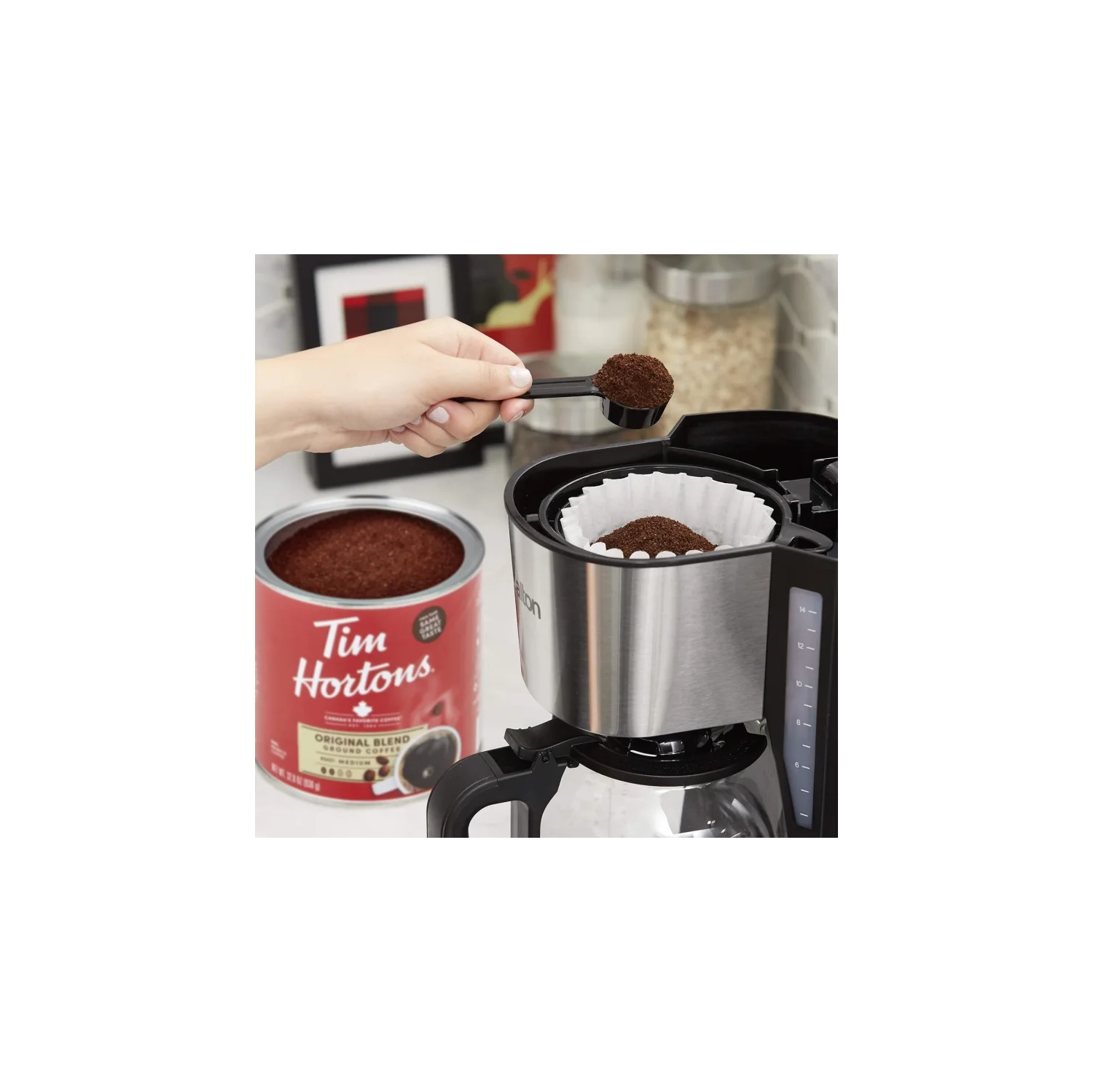 TIM Hortons – mélange original mouture fine, torréfaction moyenne, 930&nbsp;g boîte
