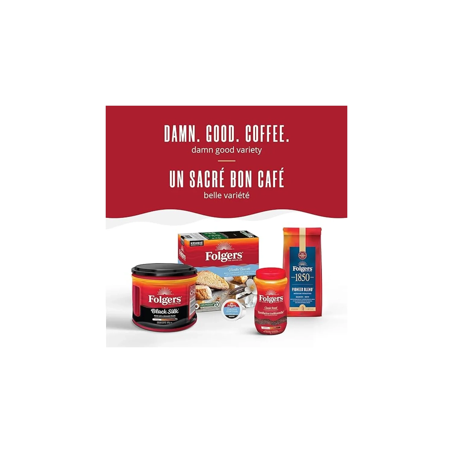 Folgers Caramel Drizzle Flavoured Coffee K-Cup Pods - 30 Count | For Keurig Coffee Makers