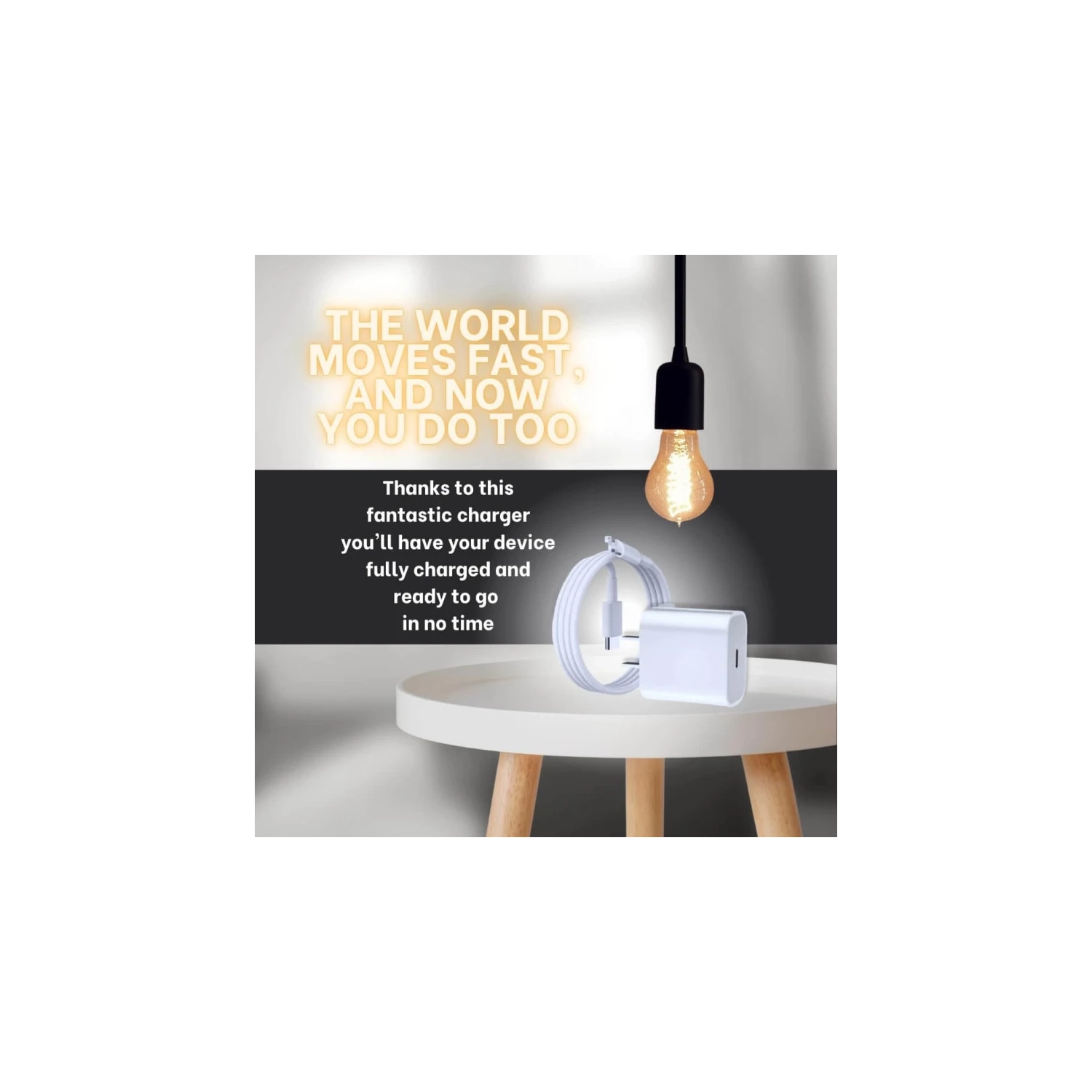 20W Fast Charging USB Type-C to Lightning Phone Charger for iPhone 11, 12, 13 - Quick, Efficient, Portable, High-Speed, Universal, Smart, Safe,