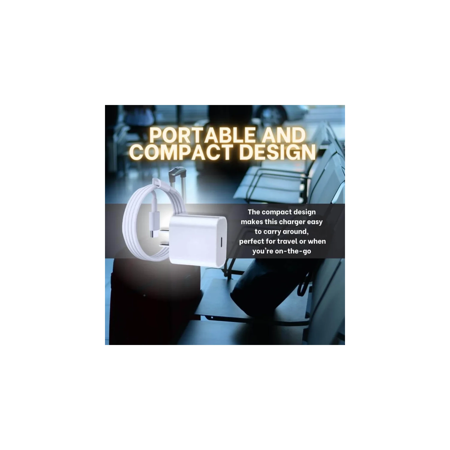 20W Fast Charging USB Type-C to Lightning Phone Charger for iPhone 11, 12, 13 - Quick, Efficient, Portable, High-Speed, Universal, Smart, Safe,