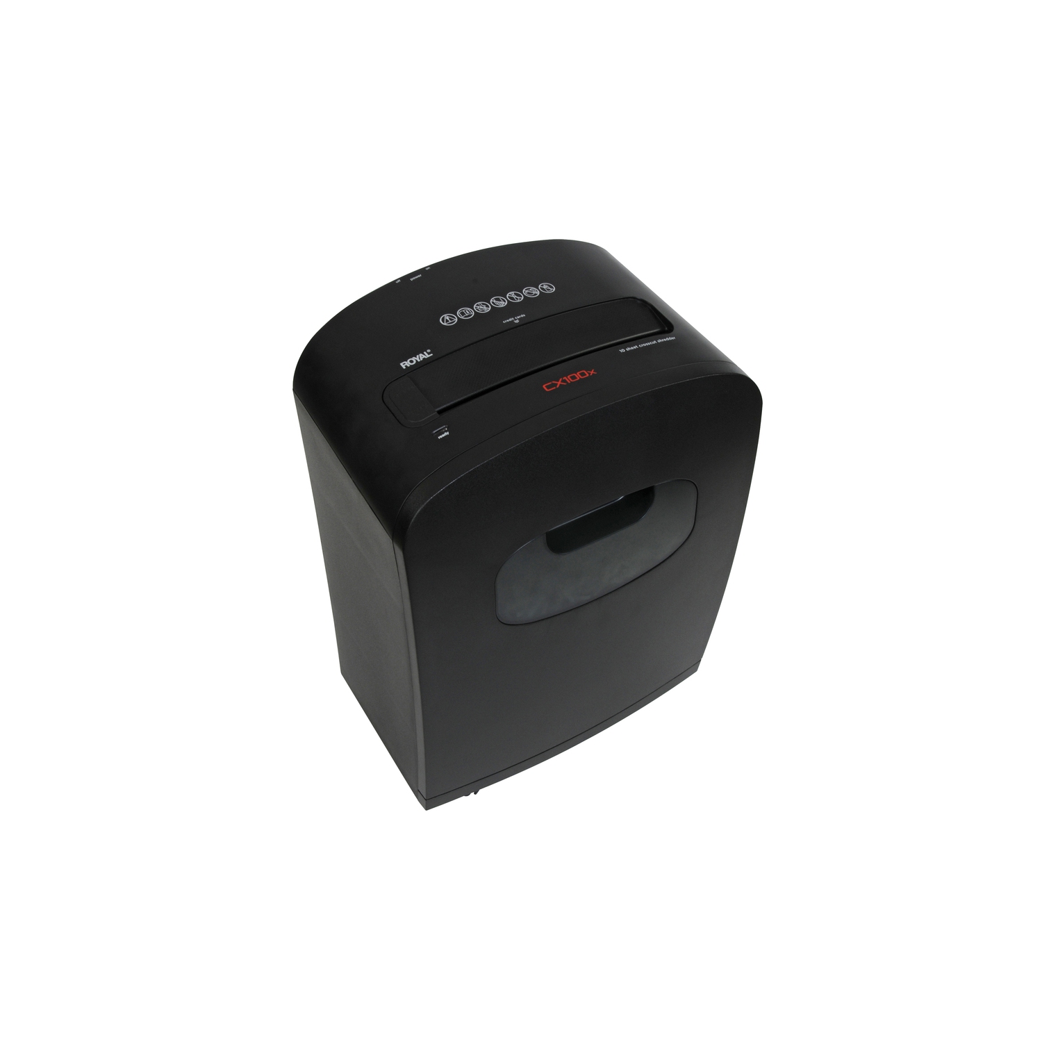 Déchiqueteuse à coupe croisée 100X 10 feuilles de Royal - Noir -