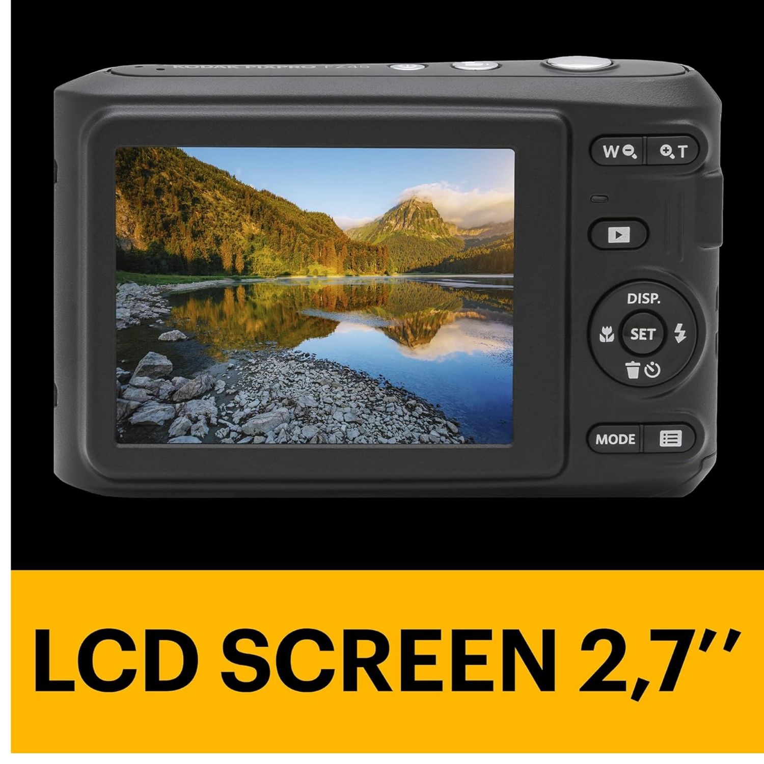 App. Photo num. PIXPRO FZ45-WH 16&nbsp;Mpx à zoom optique 4X caméra grand-angle 27&nbsp;mm HD intégrale 1080P de 2,7 po pour blogues vidéo ACL