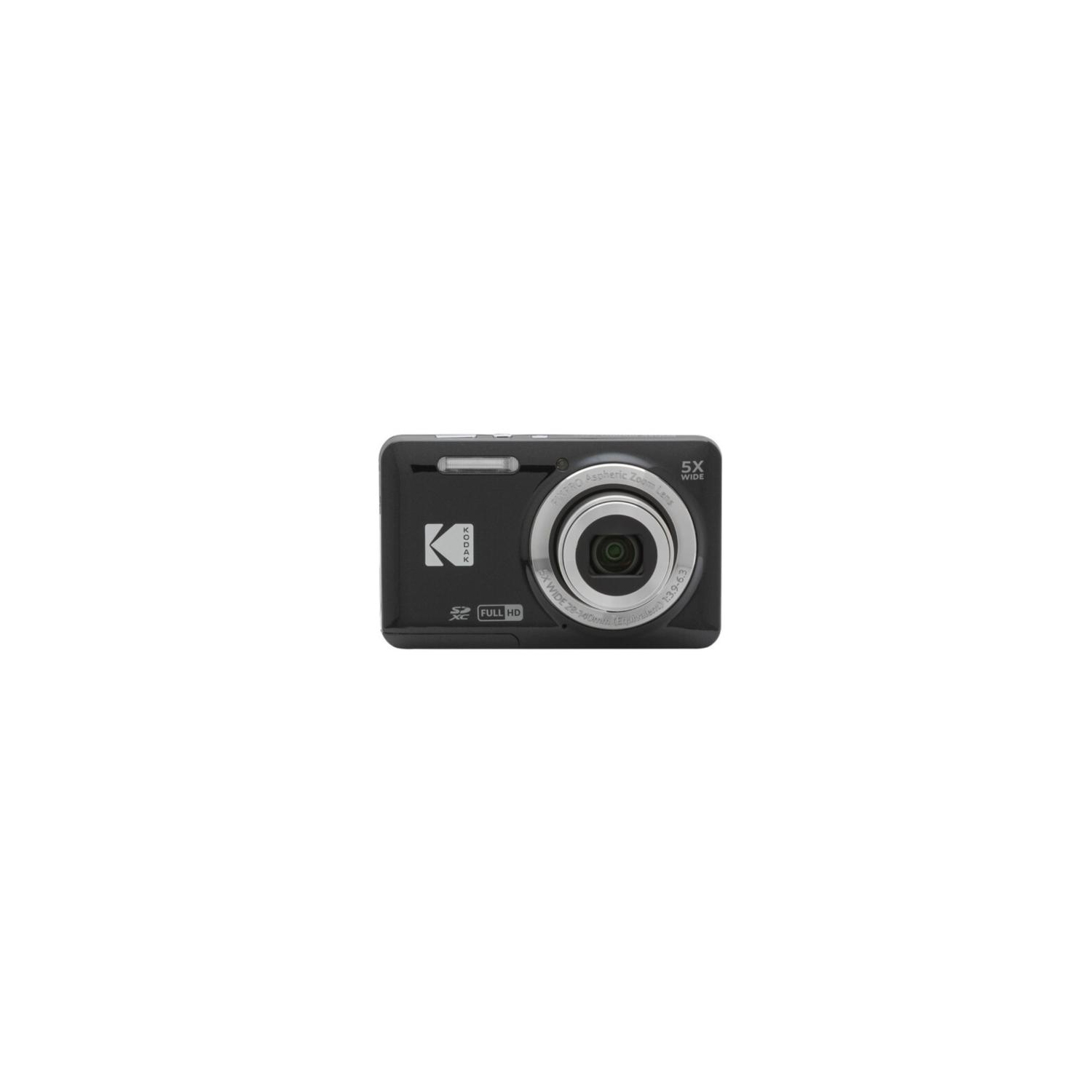 KODAK PIXPRO FZ55-BK 16MP Digital Camera 5X Optical Zoom 28mm Wide Angle 1080P Full HD Video 2.7" LCD Vlogging Camera (Black)